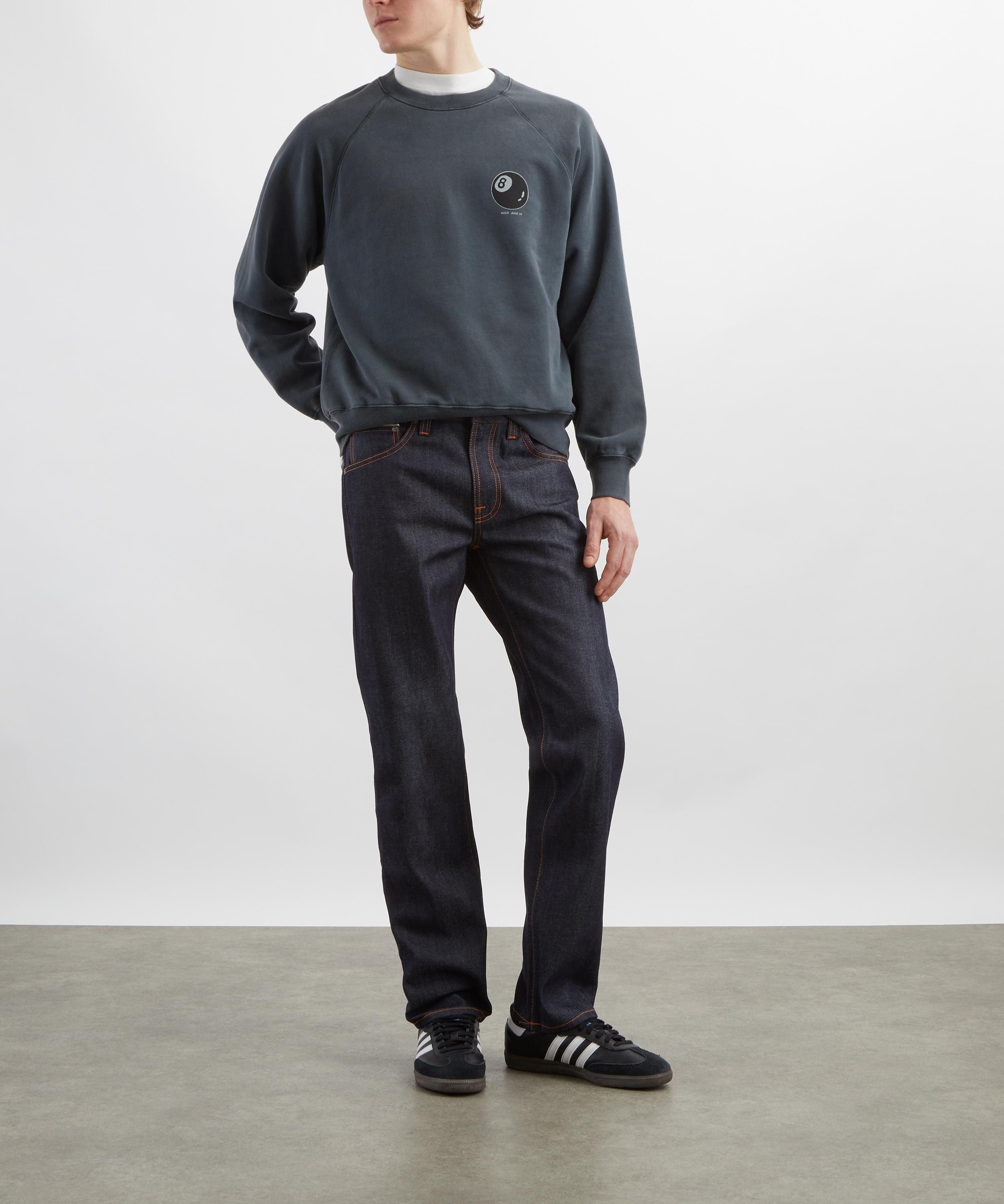 Nudie Jeans - Gritty Jackson Straight-Leg Jeans in Dry Dusk Selvage image number 1