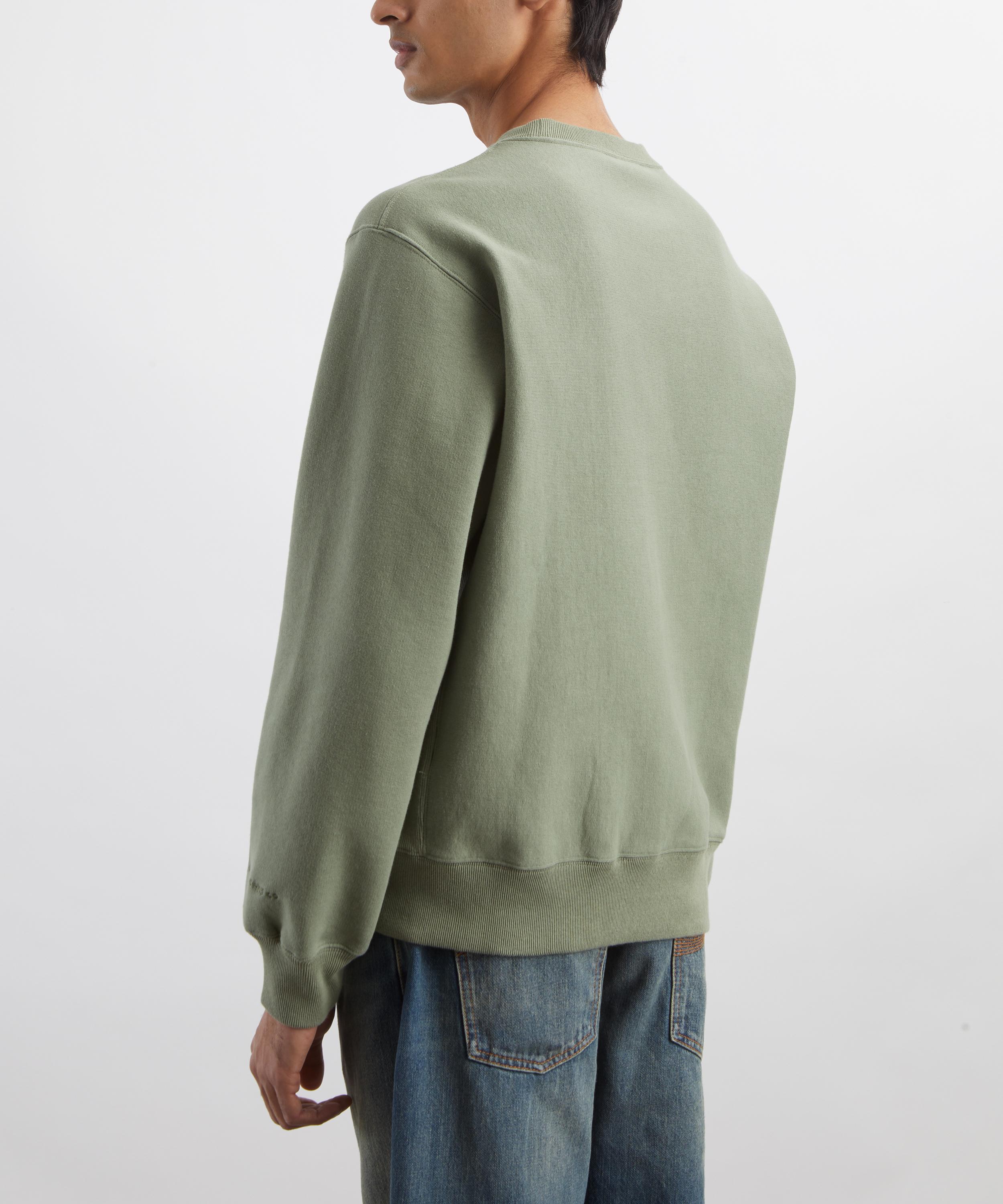 Nudie Jeans - Hasse Green Sweatshirt image number 3