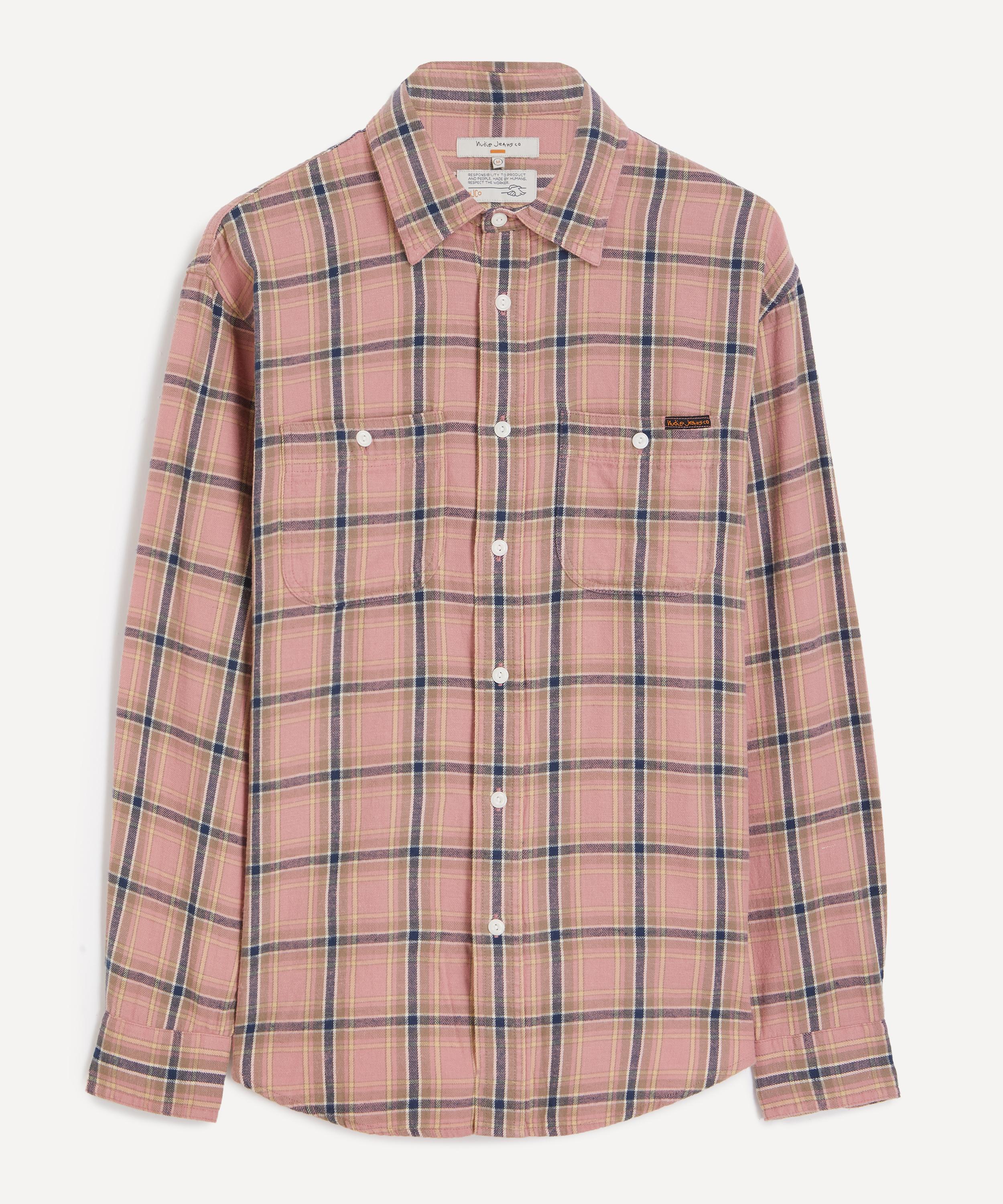 Nudie Jeans - Julian Checked Pink Shirt