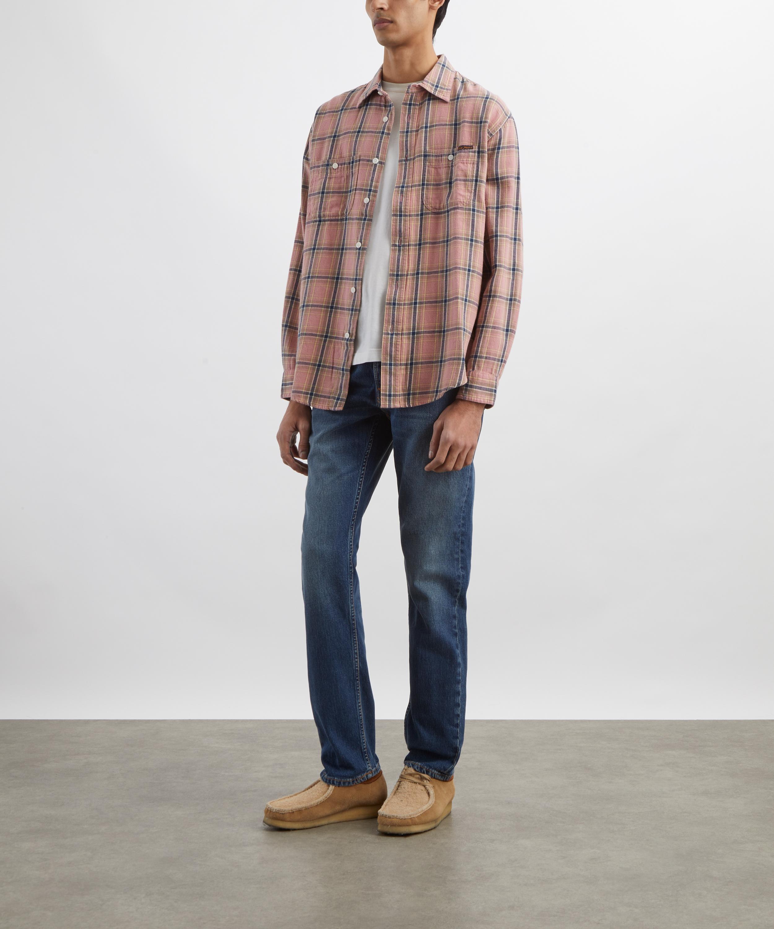 Nudie Jeans - Julian Checked Pink Shirt image number 1