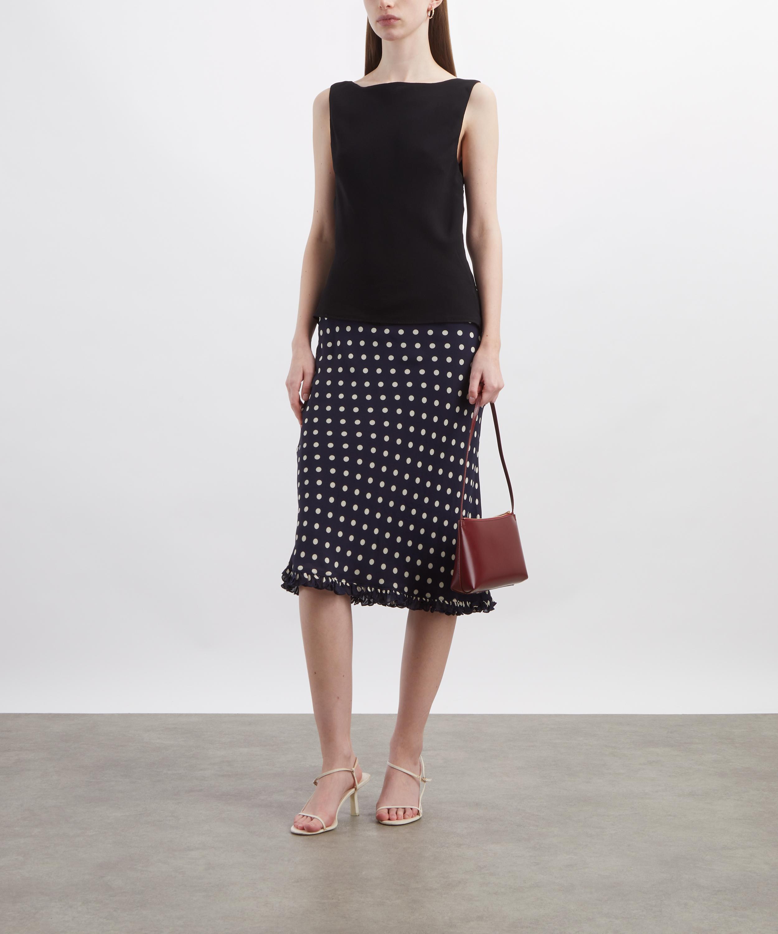 Reformation - Layla Orion Dot Knee-Length Skirt image number 1