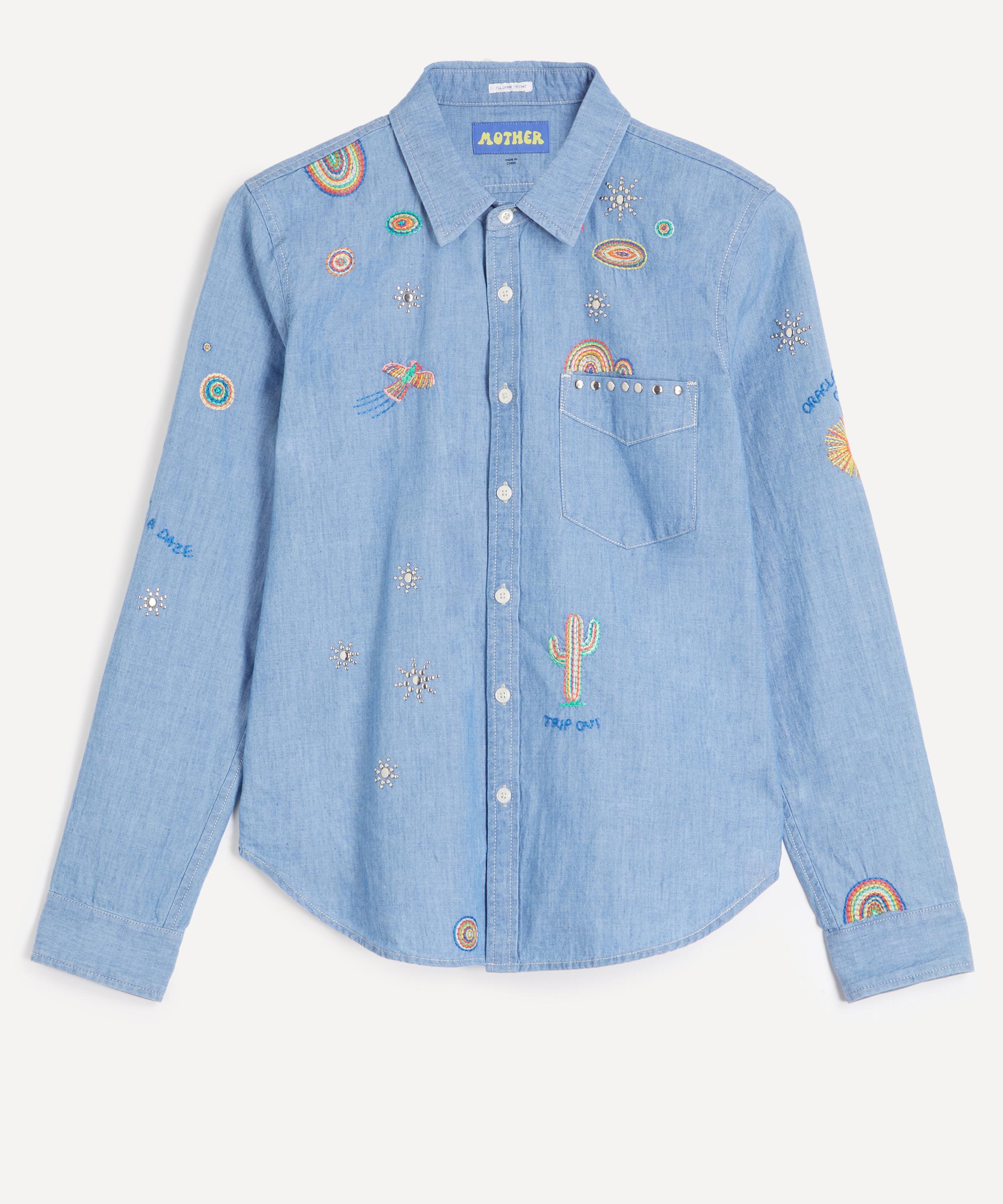 Mother - The Foxy Boxy Embroidered Shirt
