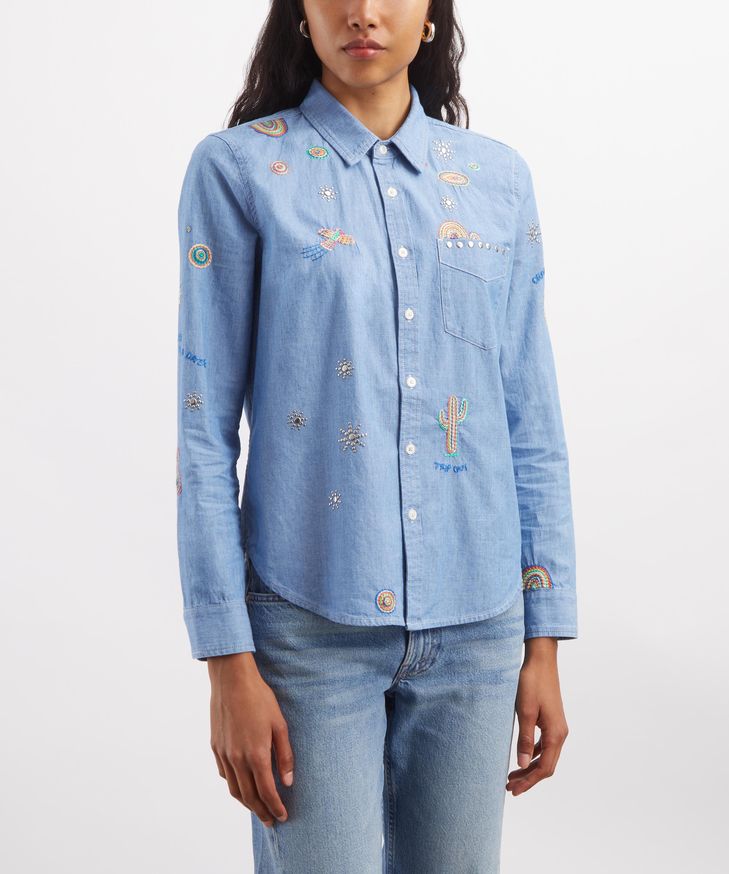Mother - The Foxy Boxy Embroidered Shirt image number 2