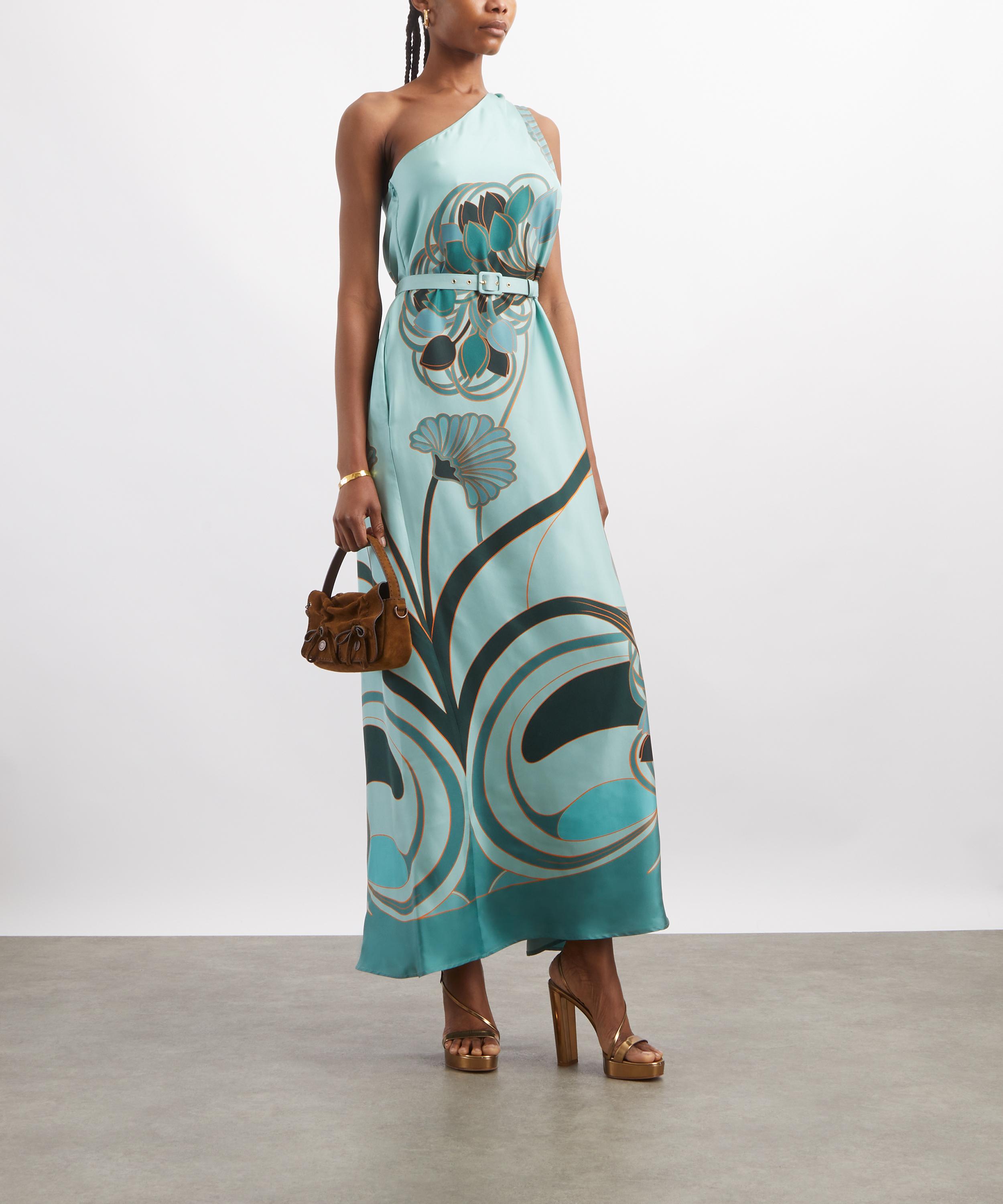 La DoubleJ - Roy Blooming Tulip Plac&eacute;e Mint Dress image number 1
