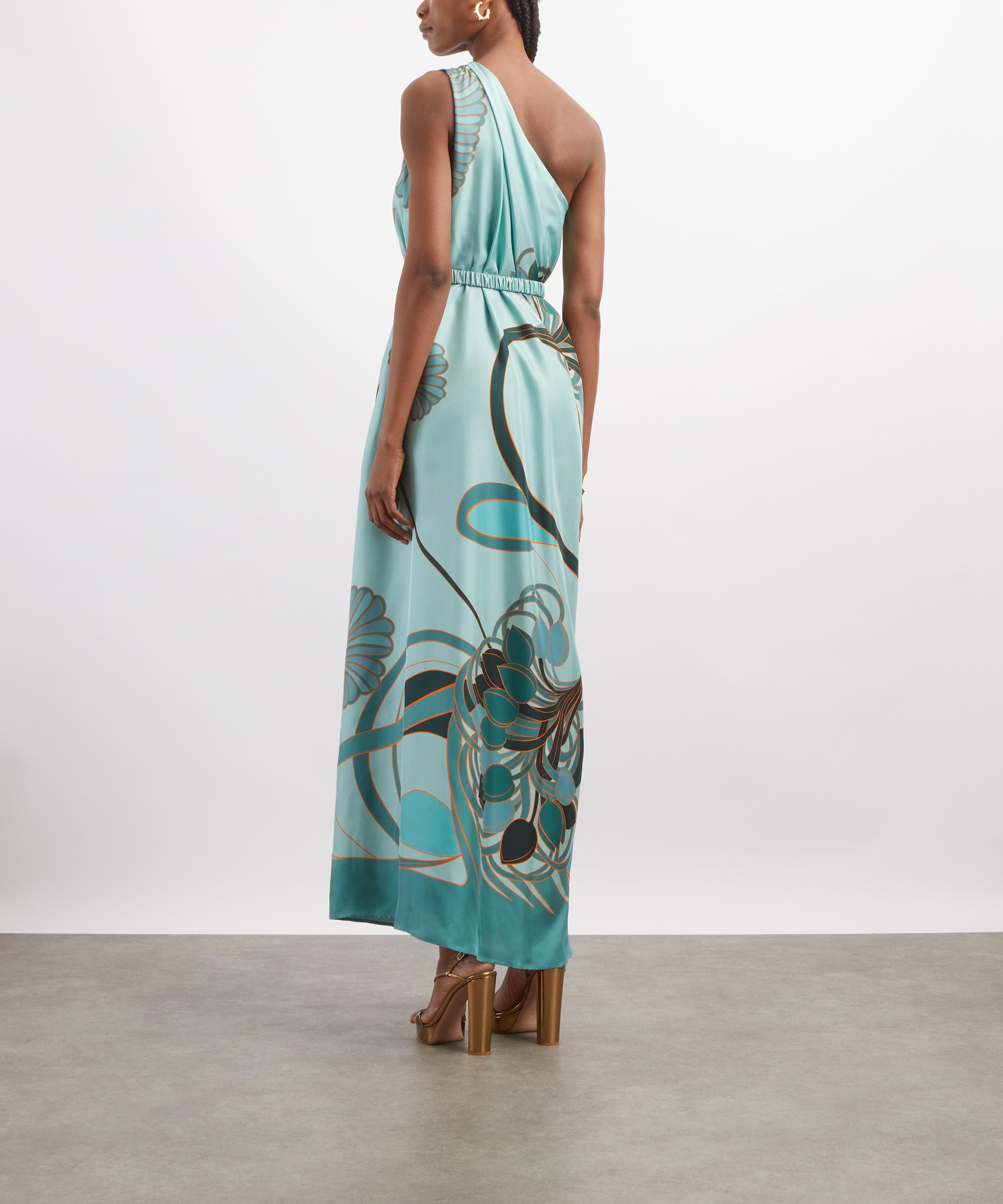 La DoubleJ - Roy Blooming Tulip Plac&eacute;e Mint Dress image number 3
