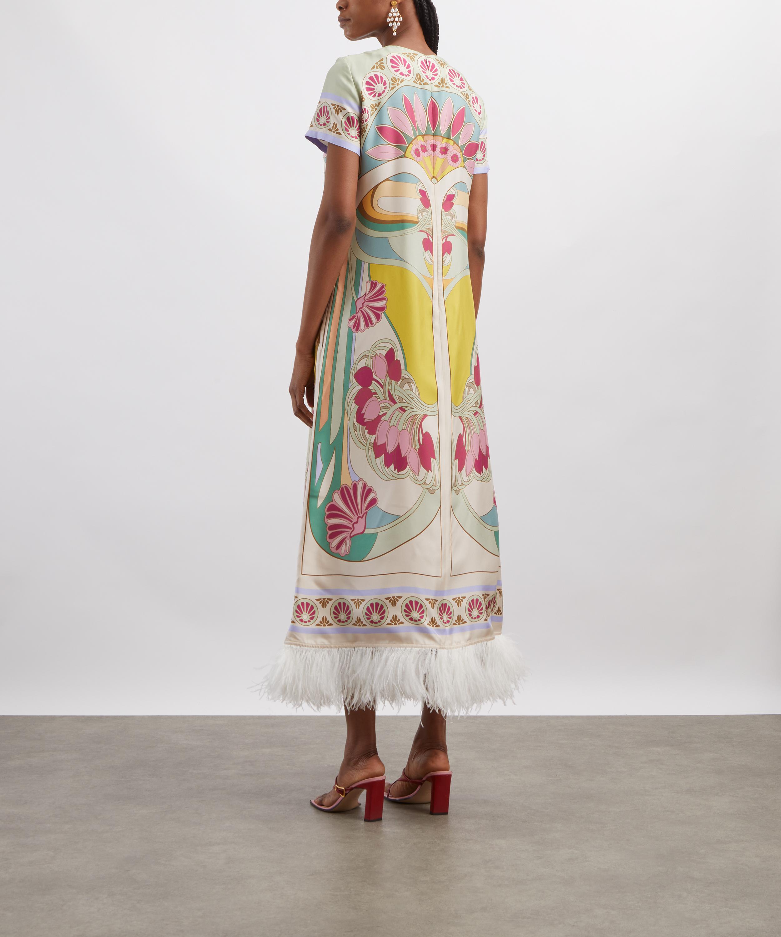 La DoubleJ - Maria Plac&eacute;e Feathered Swing Dress image number 3