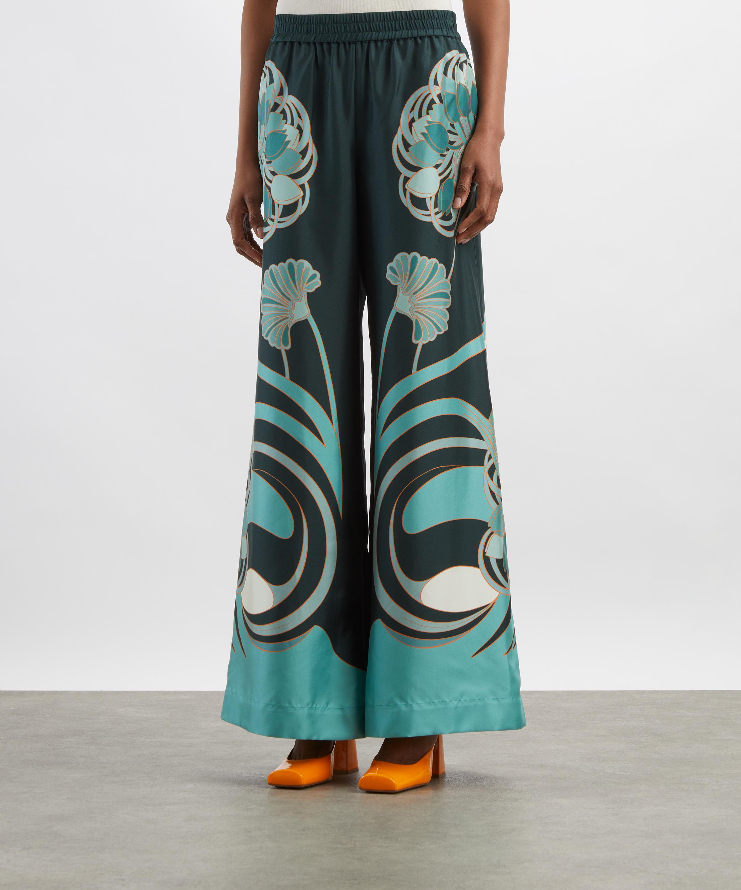 La DoubleJ - Palazzo Plac&eacute;e Wide-Leg Trousers image number 2