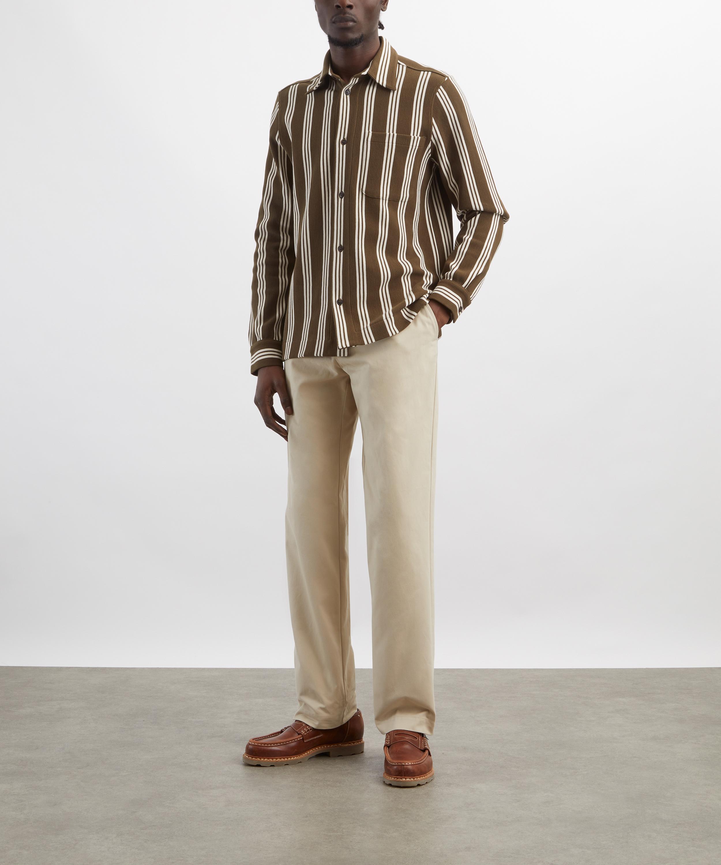 Sunspel - Cotton Drill Light Stone Trousers image number 1