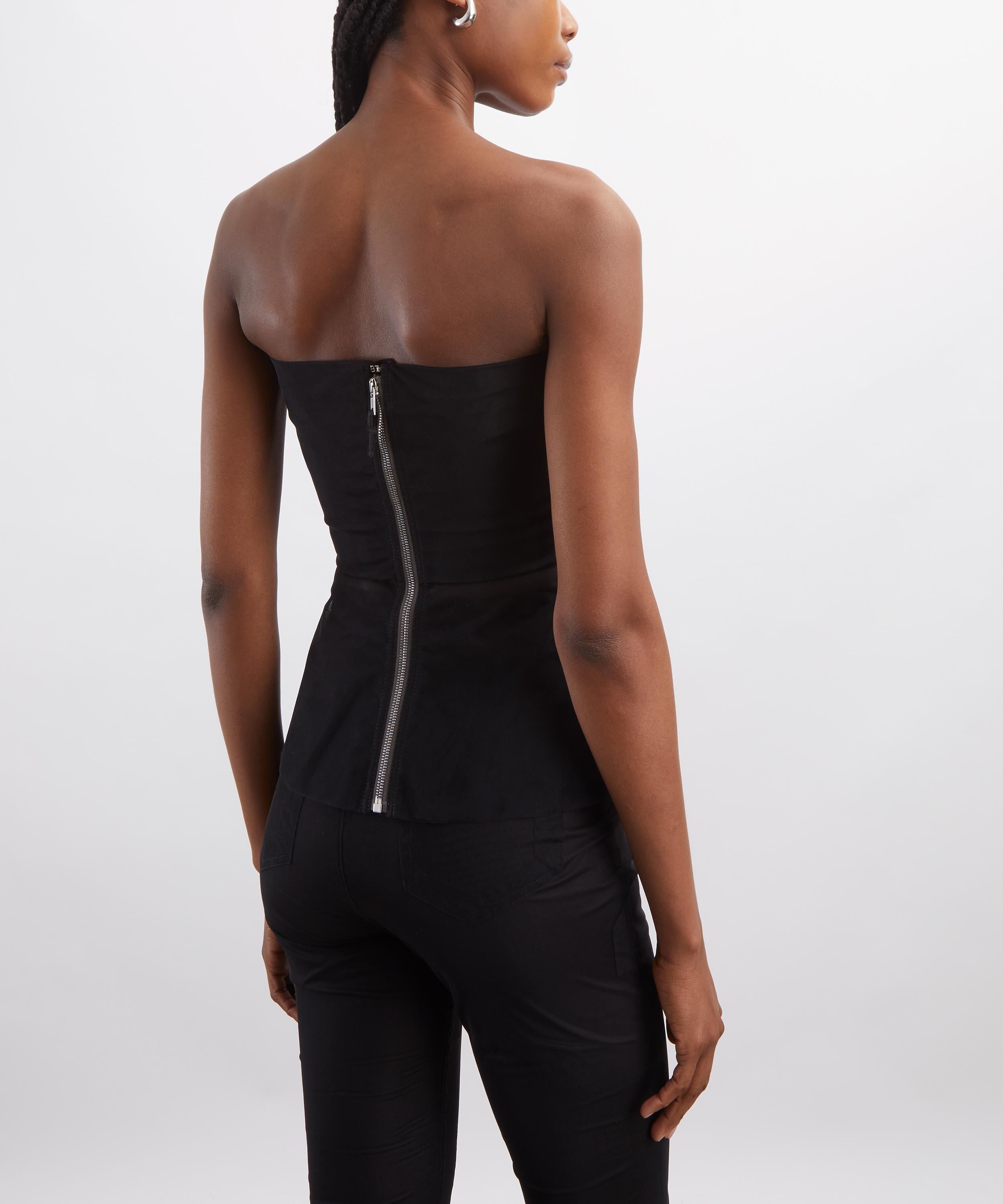 Rick Owens - Black Bustier Top image number 3