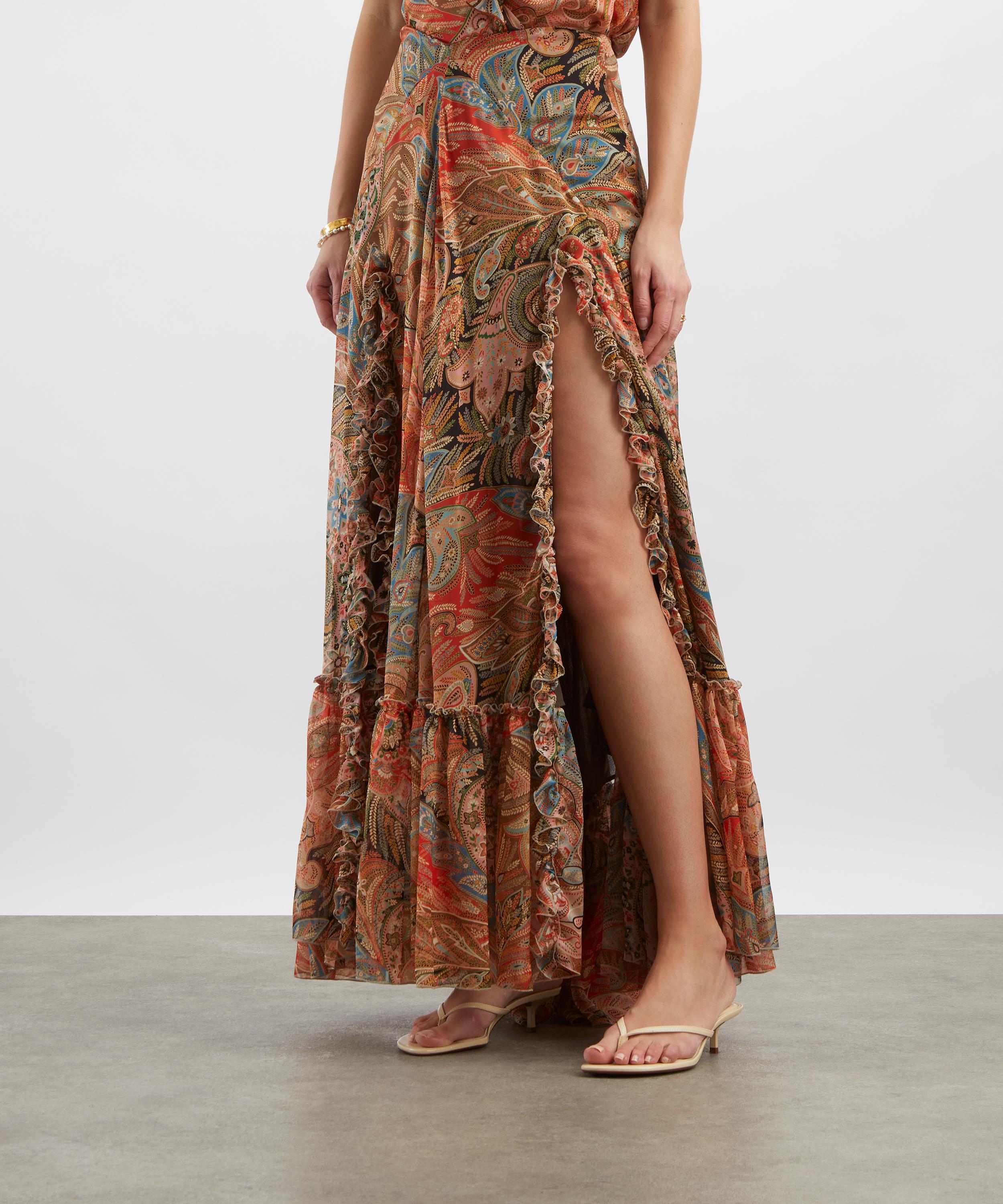 Etro - Paisley Silk Maxi Skirt image number 2