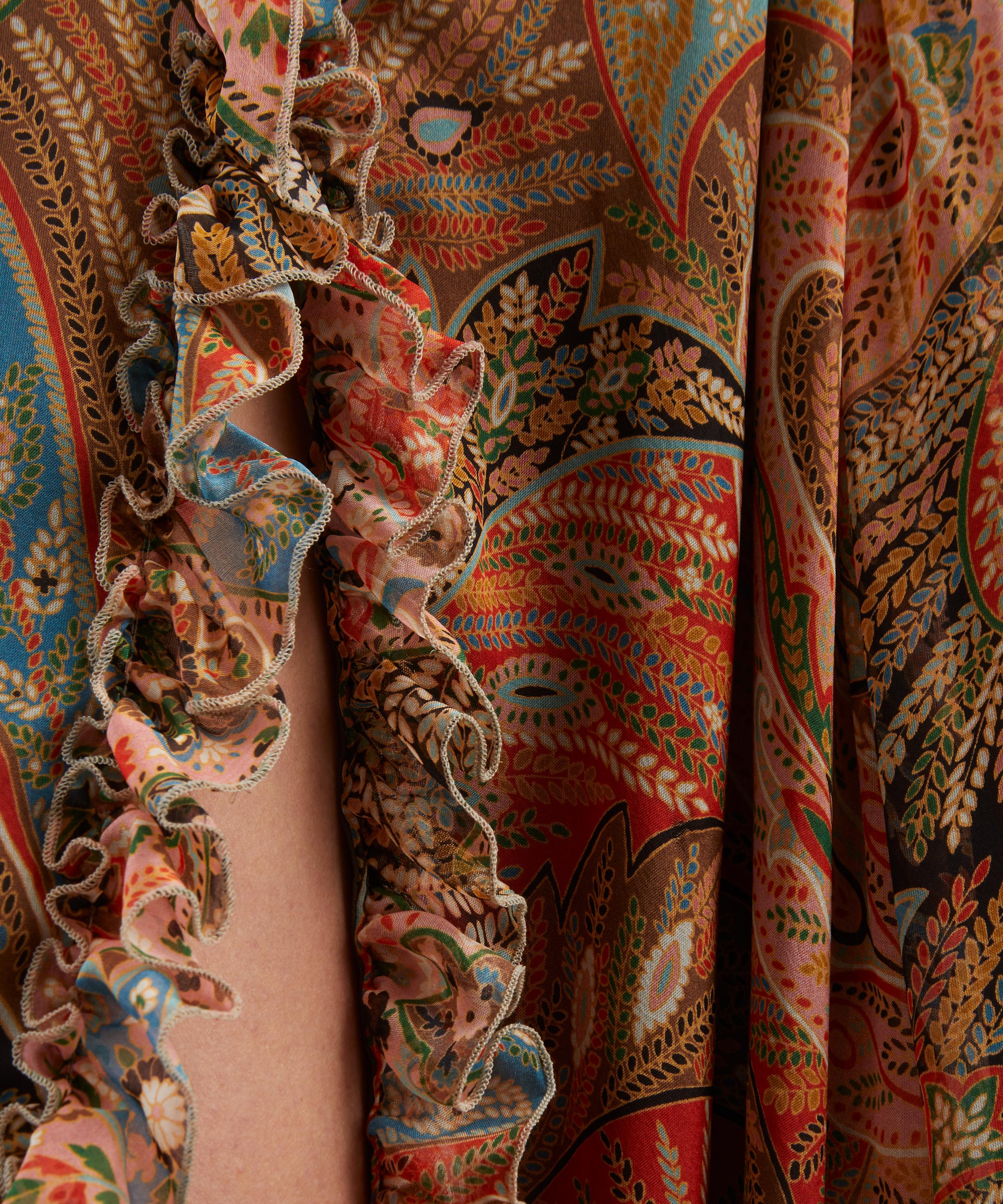Etro - Paisley Silk Maxi Skirt image number 4
