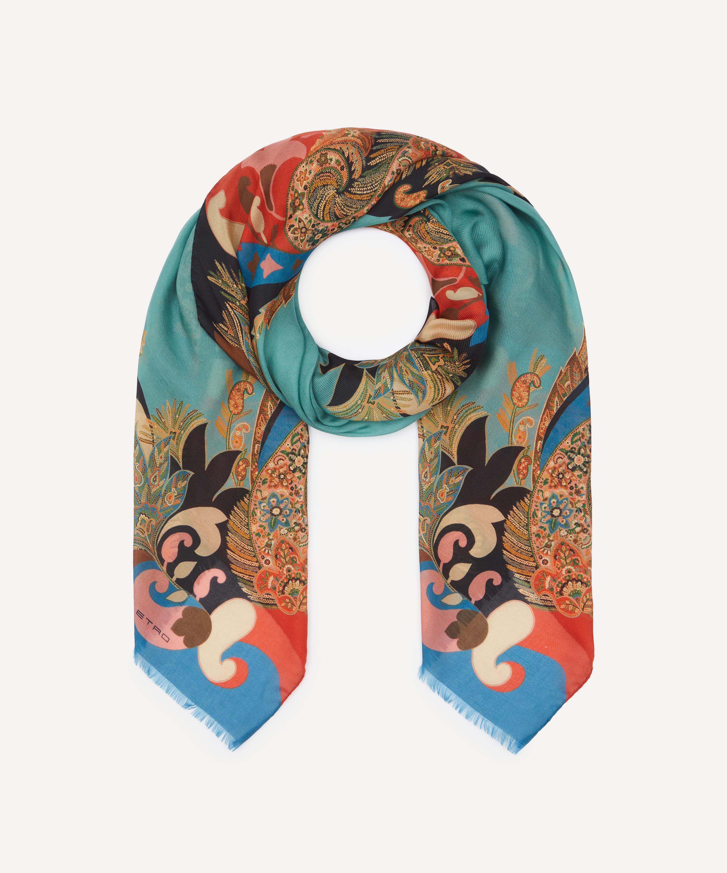 Etro Floral Paisley Jacquard Scarf | Liberty