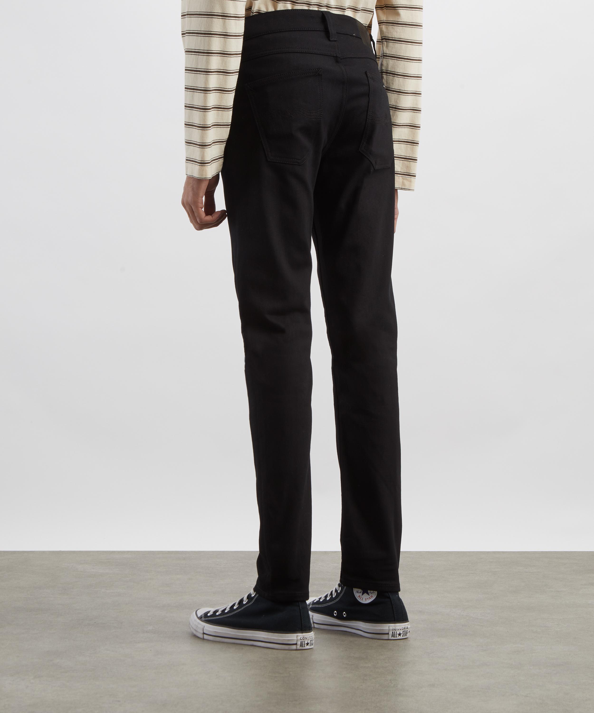 Nudie Jeans - Lean Dean Jeans in Dry Everblack image number 3