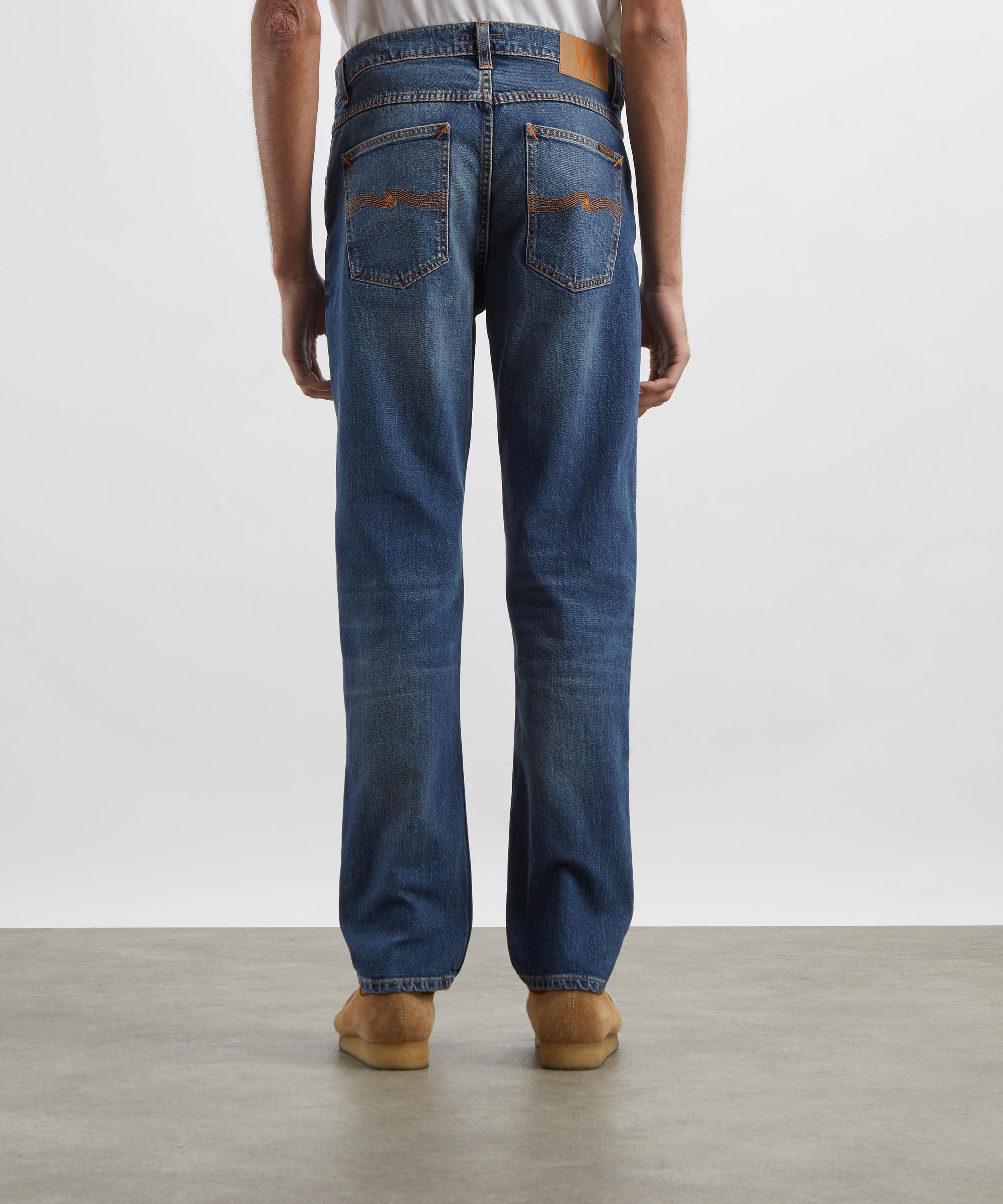 Nudie Jeans - Solid Ollie Slim-Fit Jeans in Wild Blue image number 3