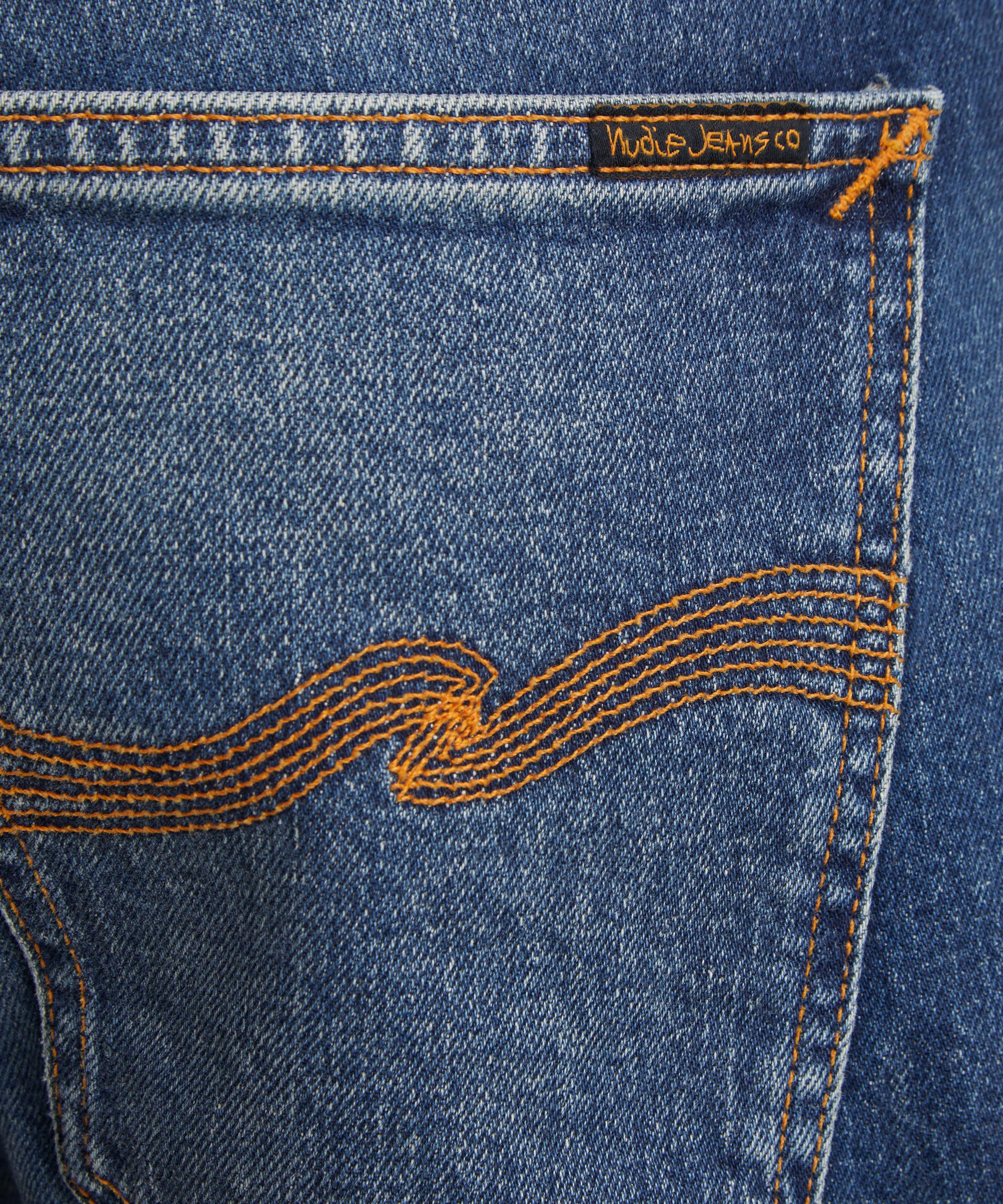 Nudie Jeans - Solid Ollie Slim-Fit Jeans in Wild Blue image number 4