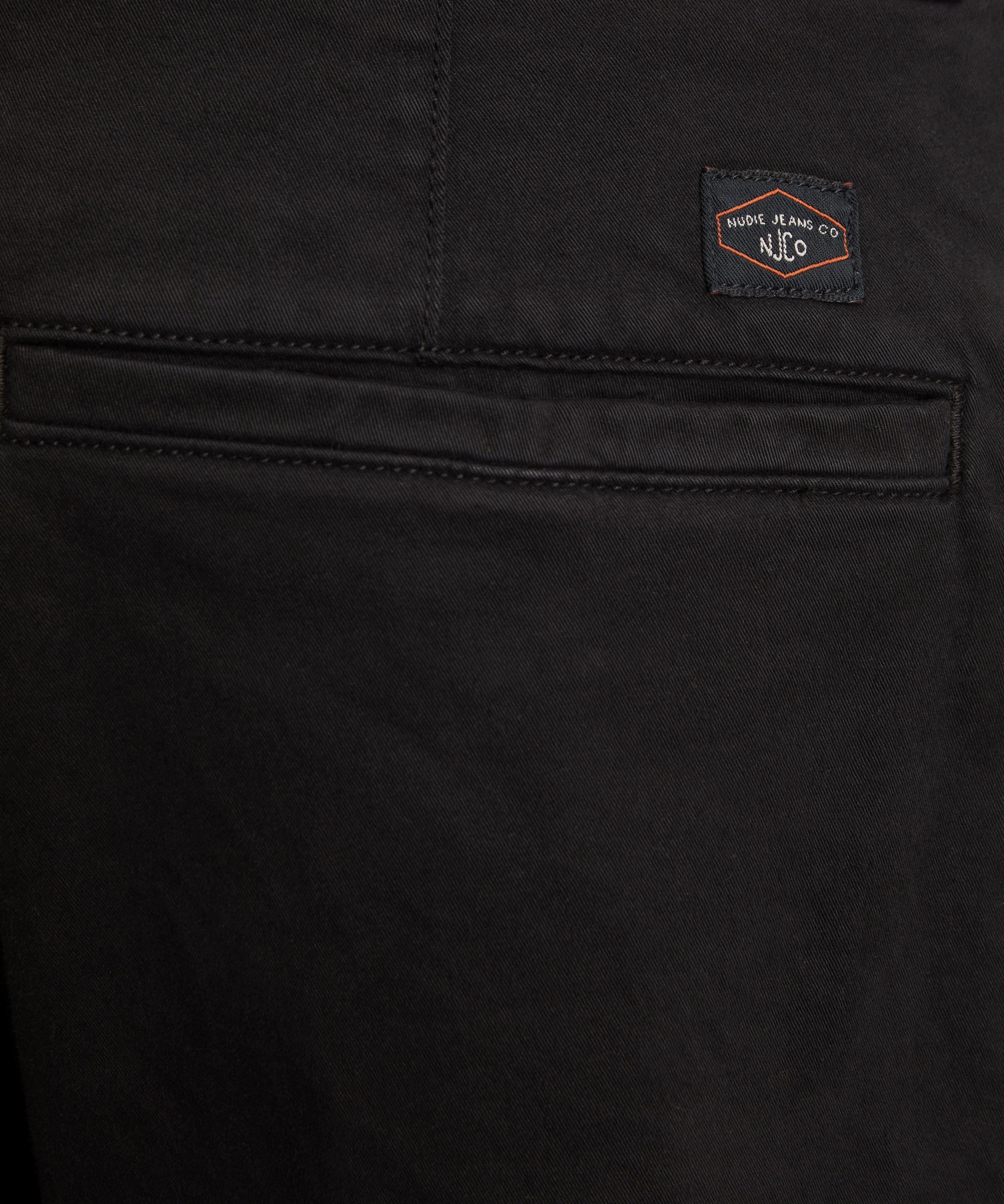 Nudie Jeans - Easy Alvin Black Chino Trousers image number 4