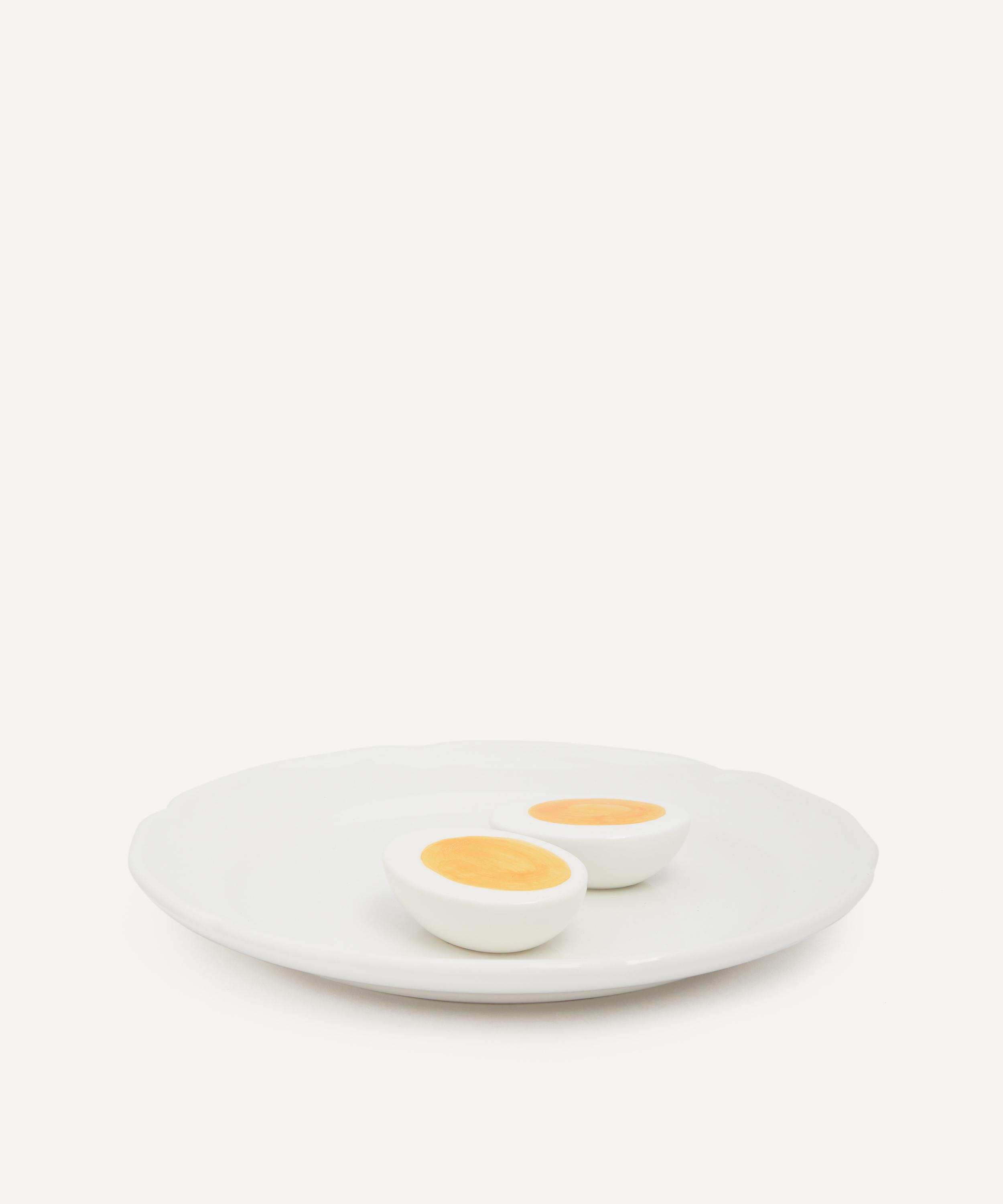 Este Ceramiche - Half Egg on Bristol Dessert Plate image number 1