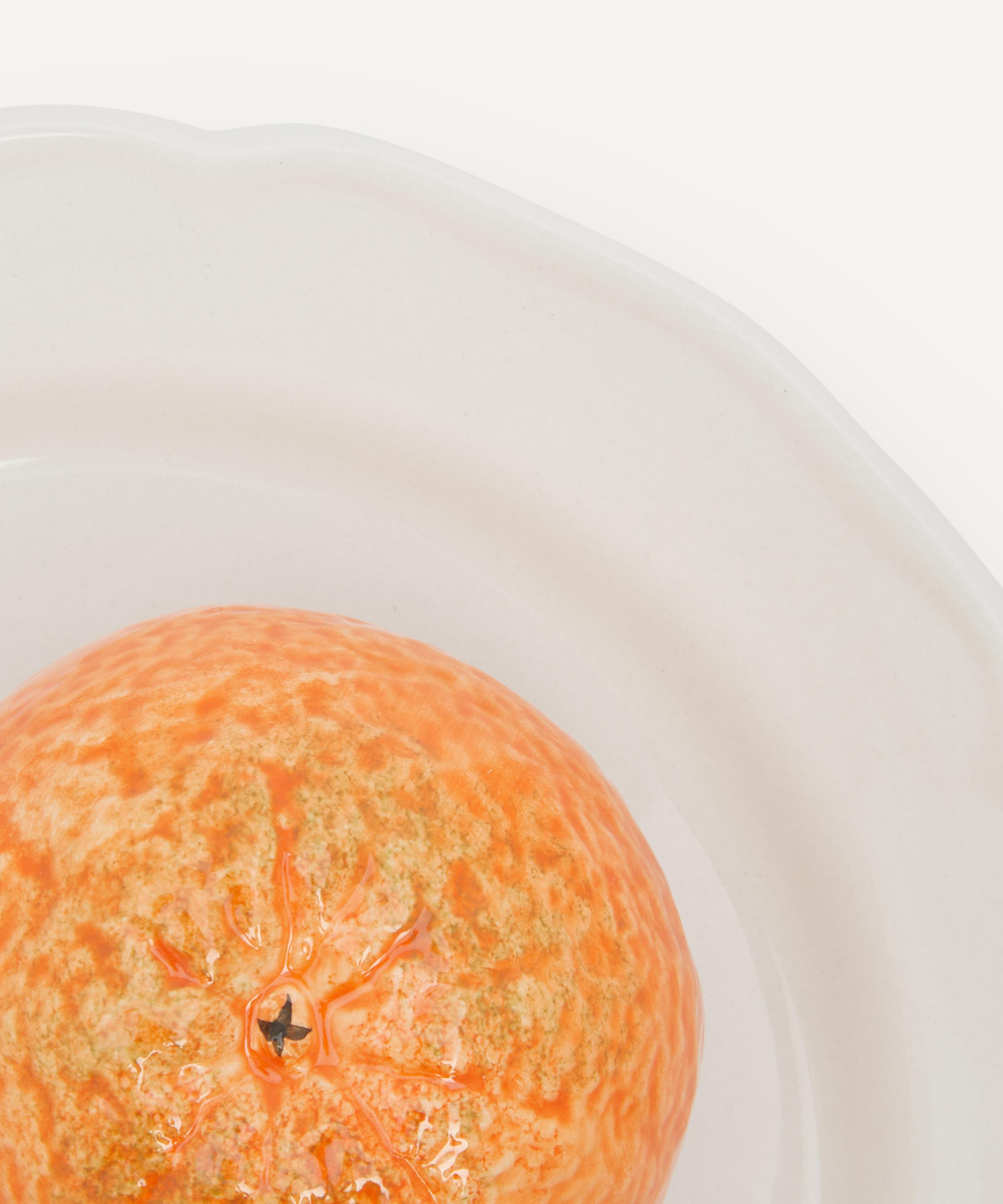 Este Ceramiche - Orange on Bristol Dessert Plate image number 3