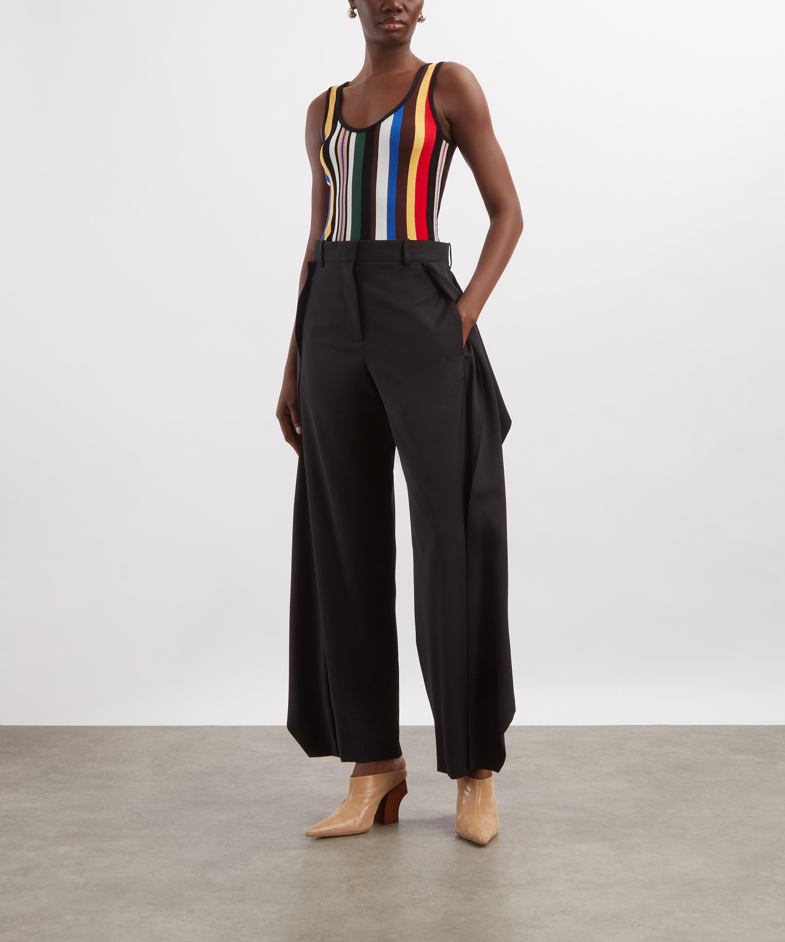 Loewe - Black Wool Flapped Trousers image number 1