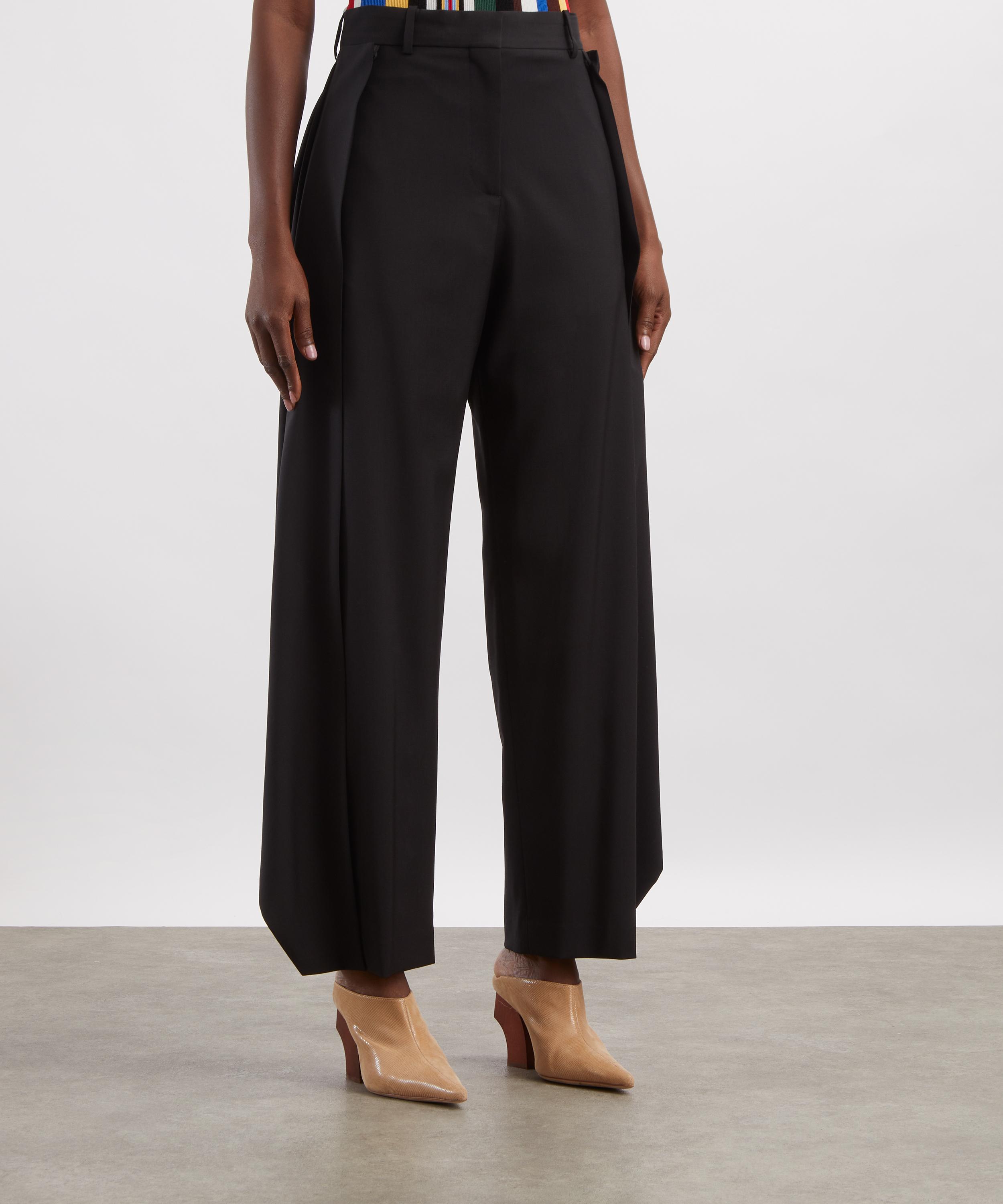 Loewe - Black Wool Flapped Trousers image number 2