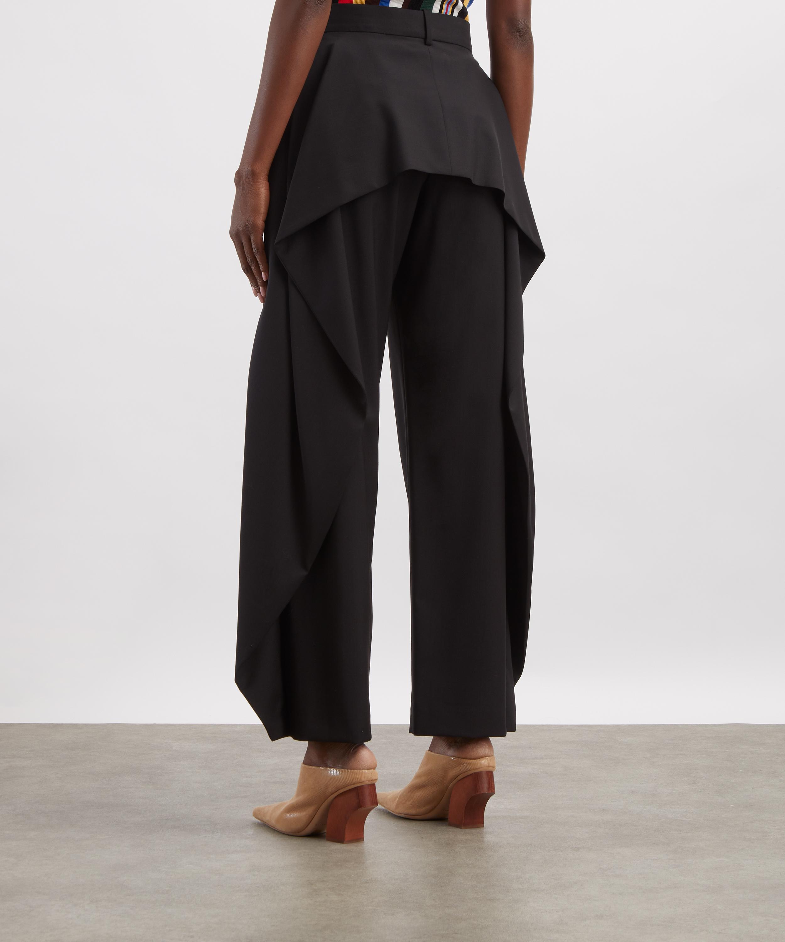 Loewe - Black Wool Flapped Trousers image number 3