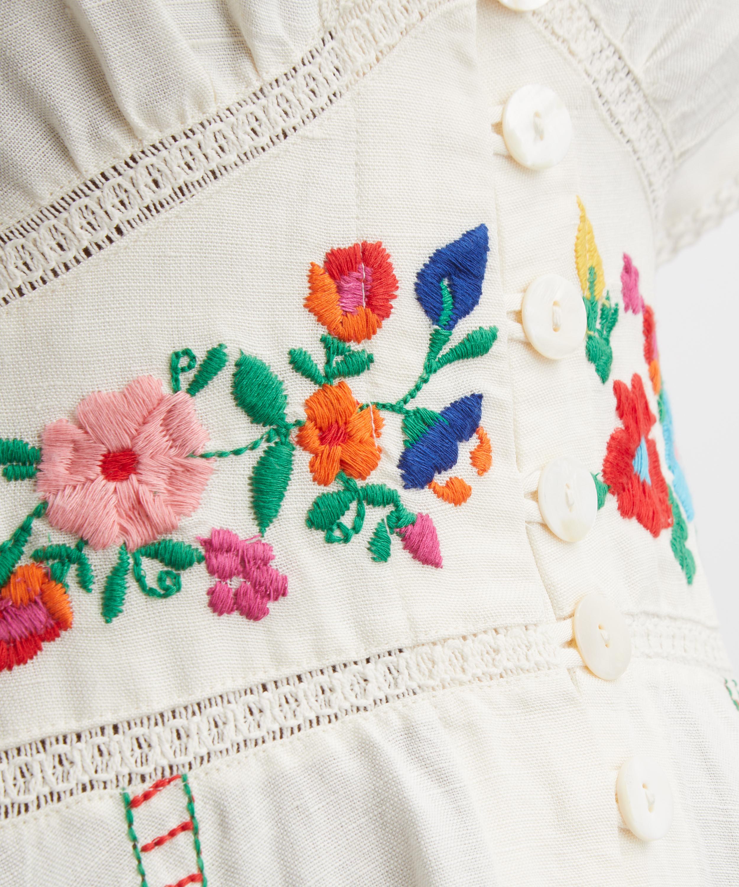 RIXO - Novara Embroidered Midi Dress image number 4