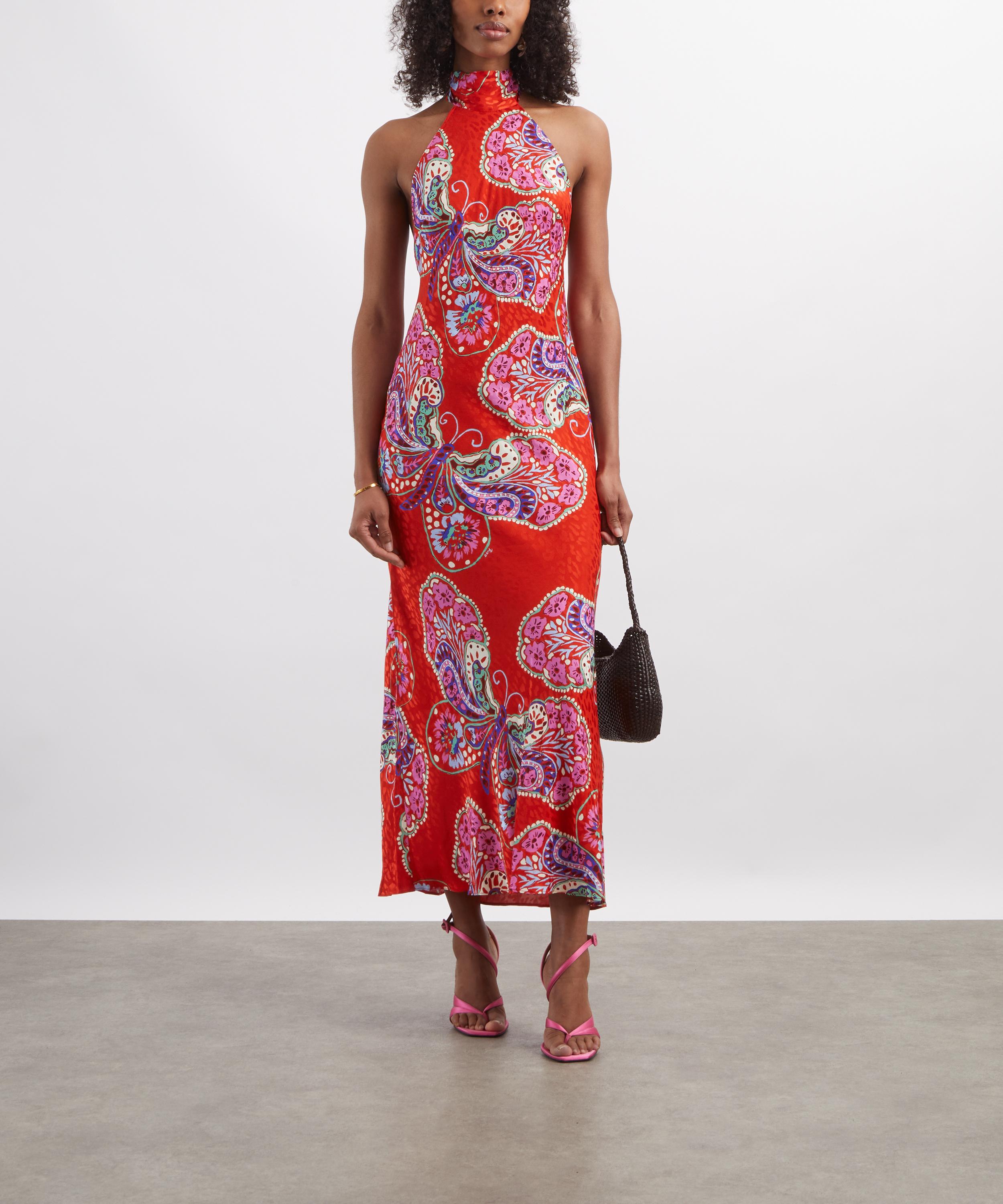 RIXO - Maura Satin Jacquard Gown image number 1