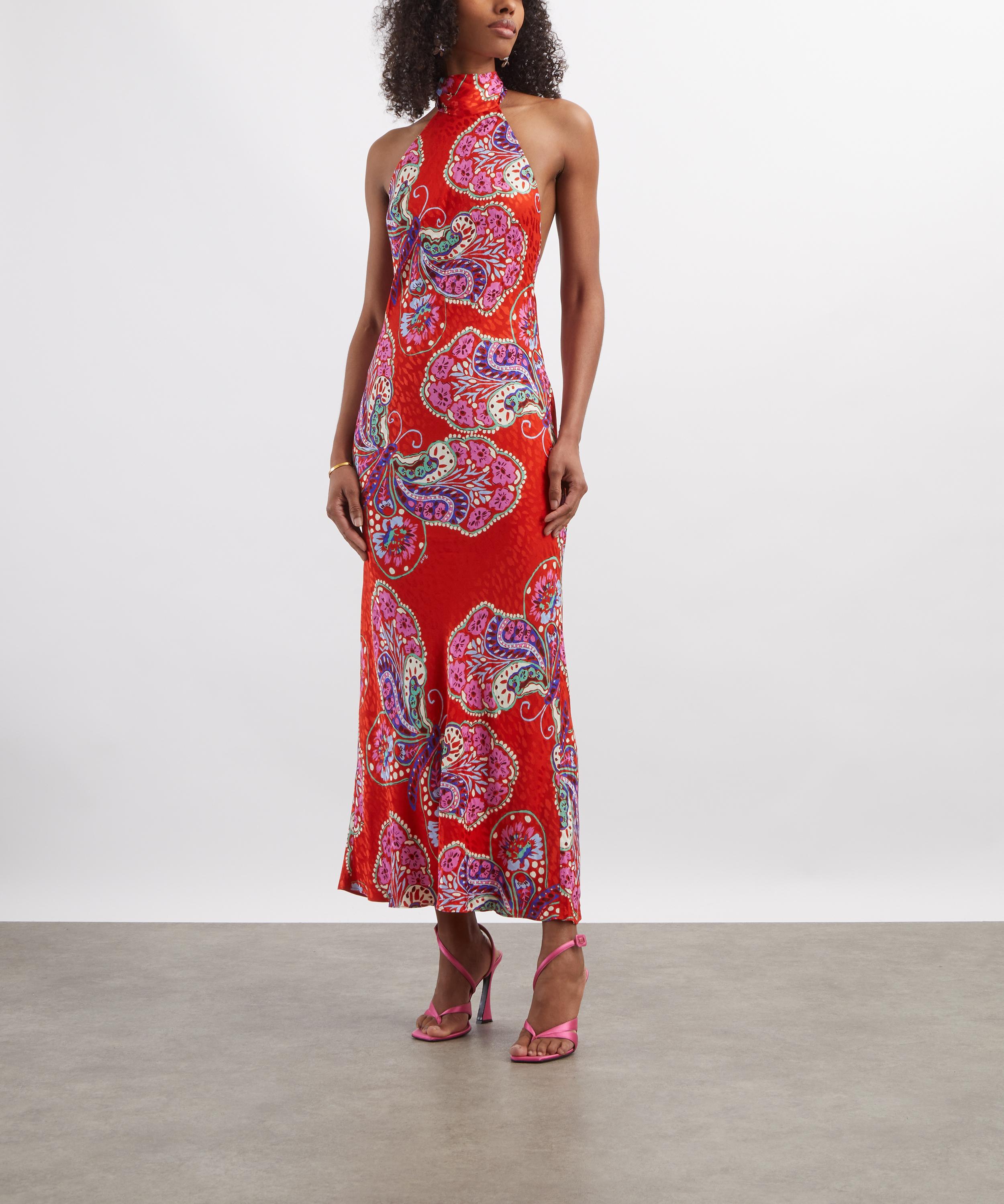 RIXO - Maura Satin Jacquard Gown image number 2