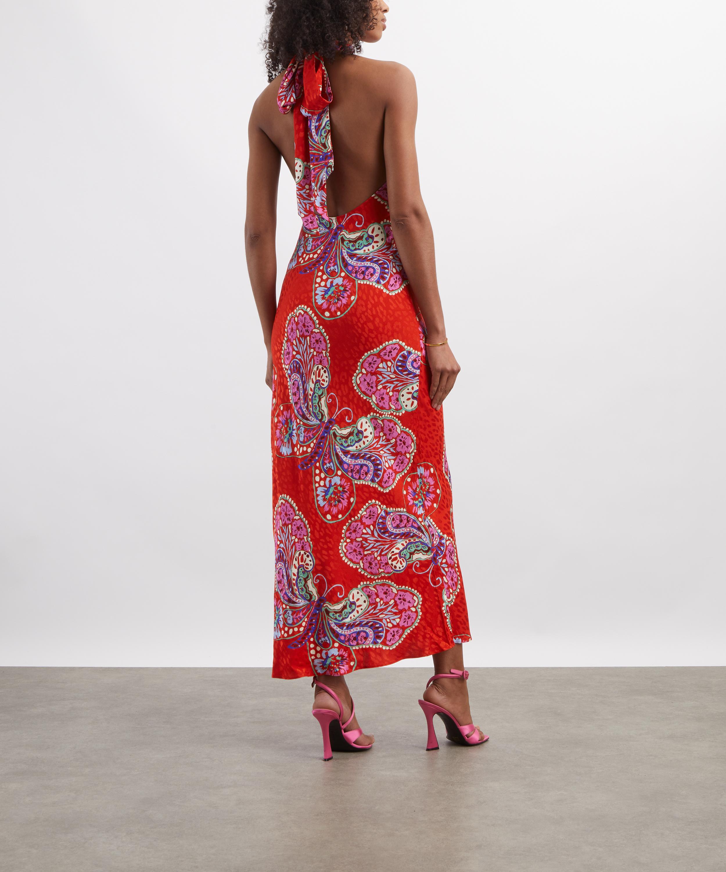 RIXO - Maura Satin Jacquard Gown image number 3