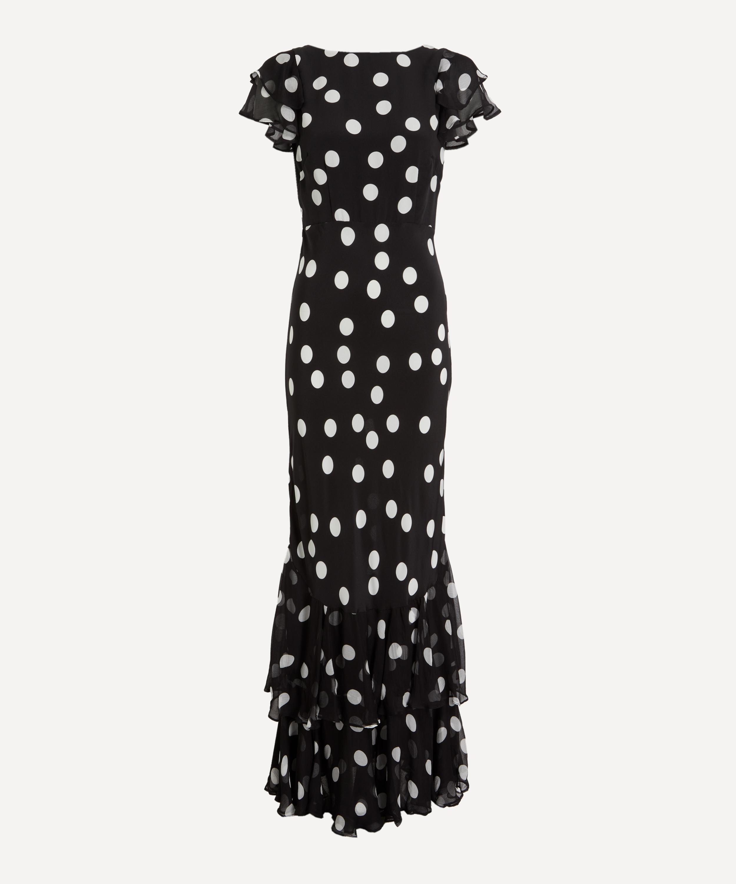 RIXO - Ordinia Silk-Satin Midi Dress