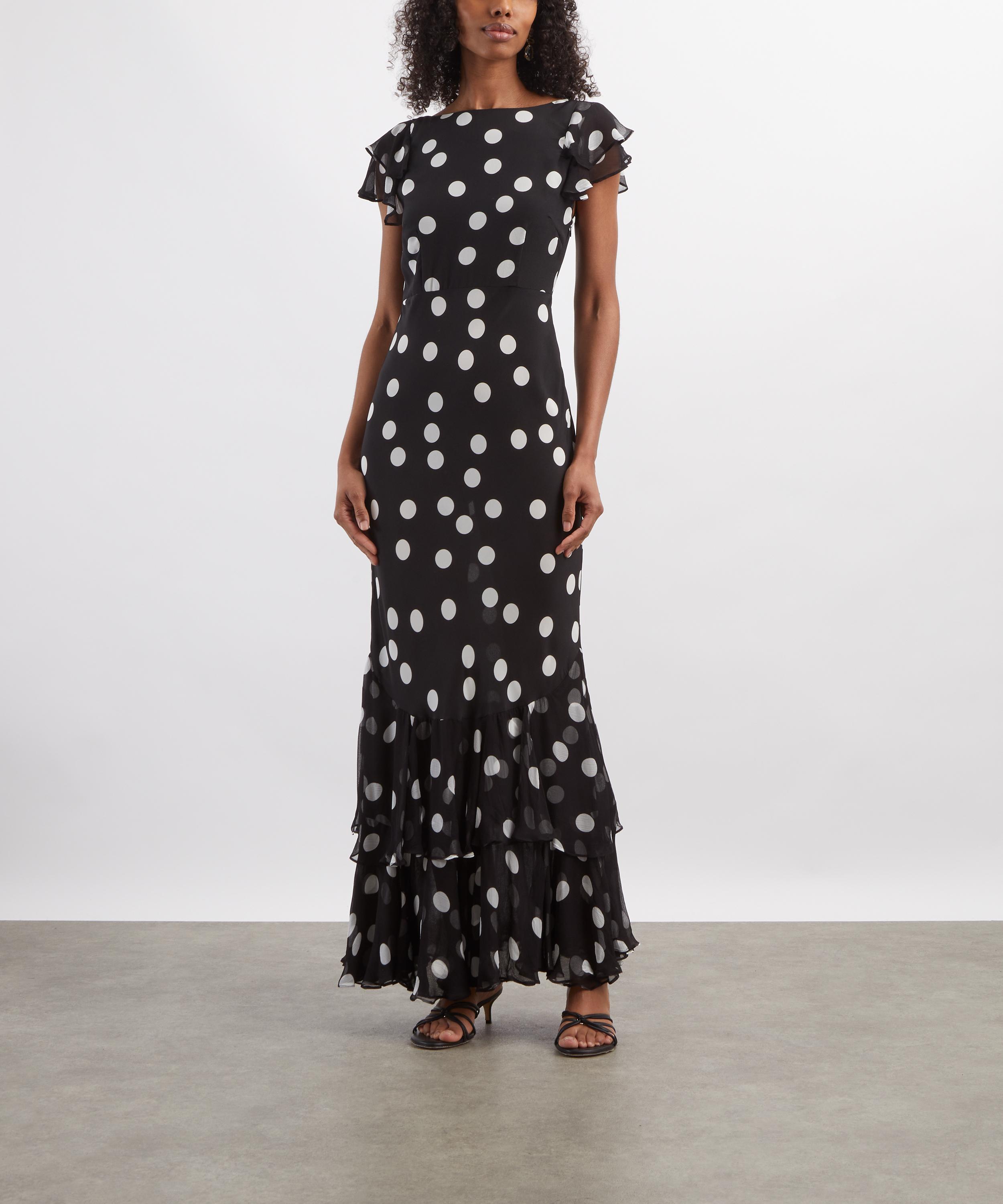 RIXO - Ordinia Silk-Satin Midi Dress image number 2