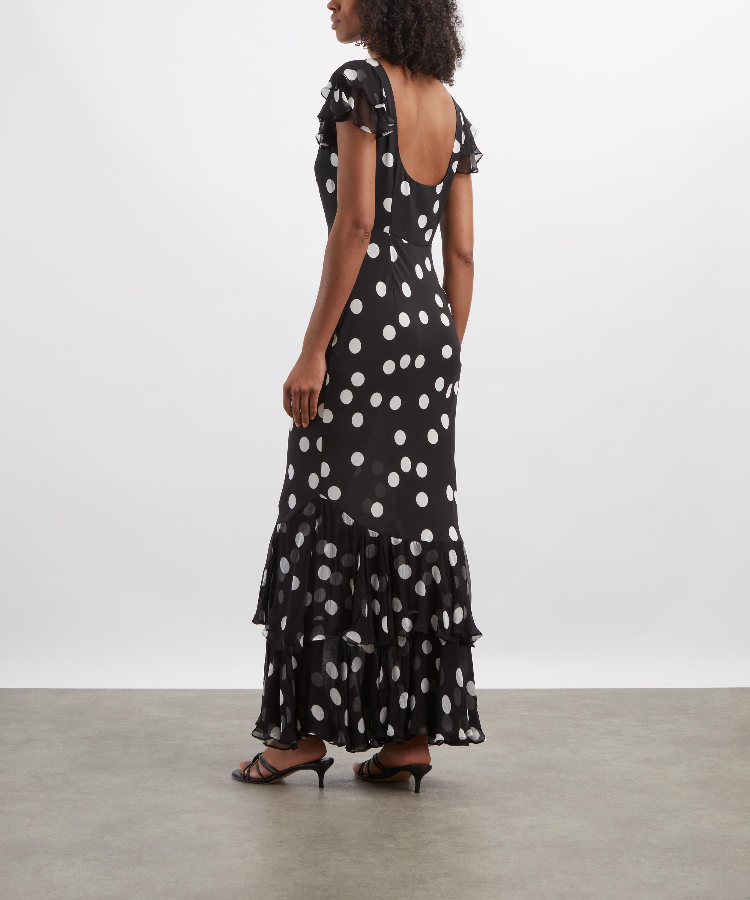 RIXO - Ordinia Silk-Satin Midi Dress image number 3