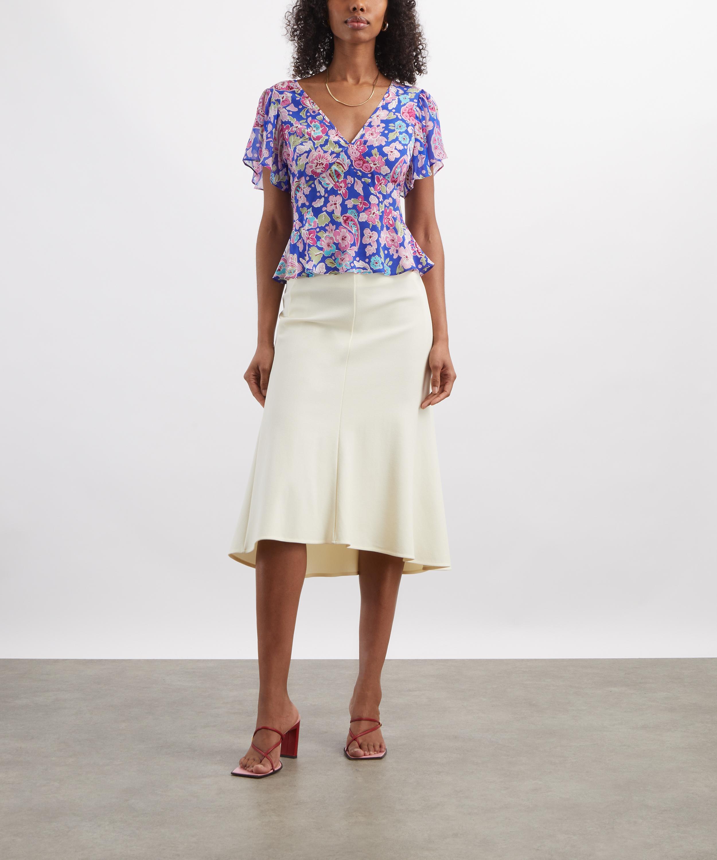 RIXO - Lania Silk Blouse image number 1