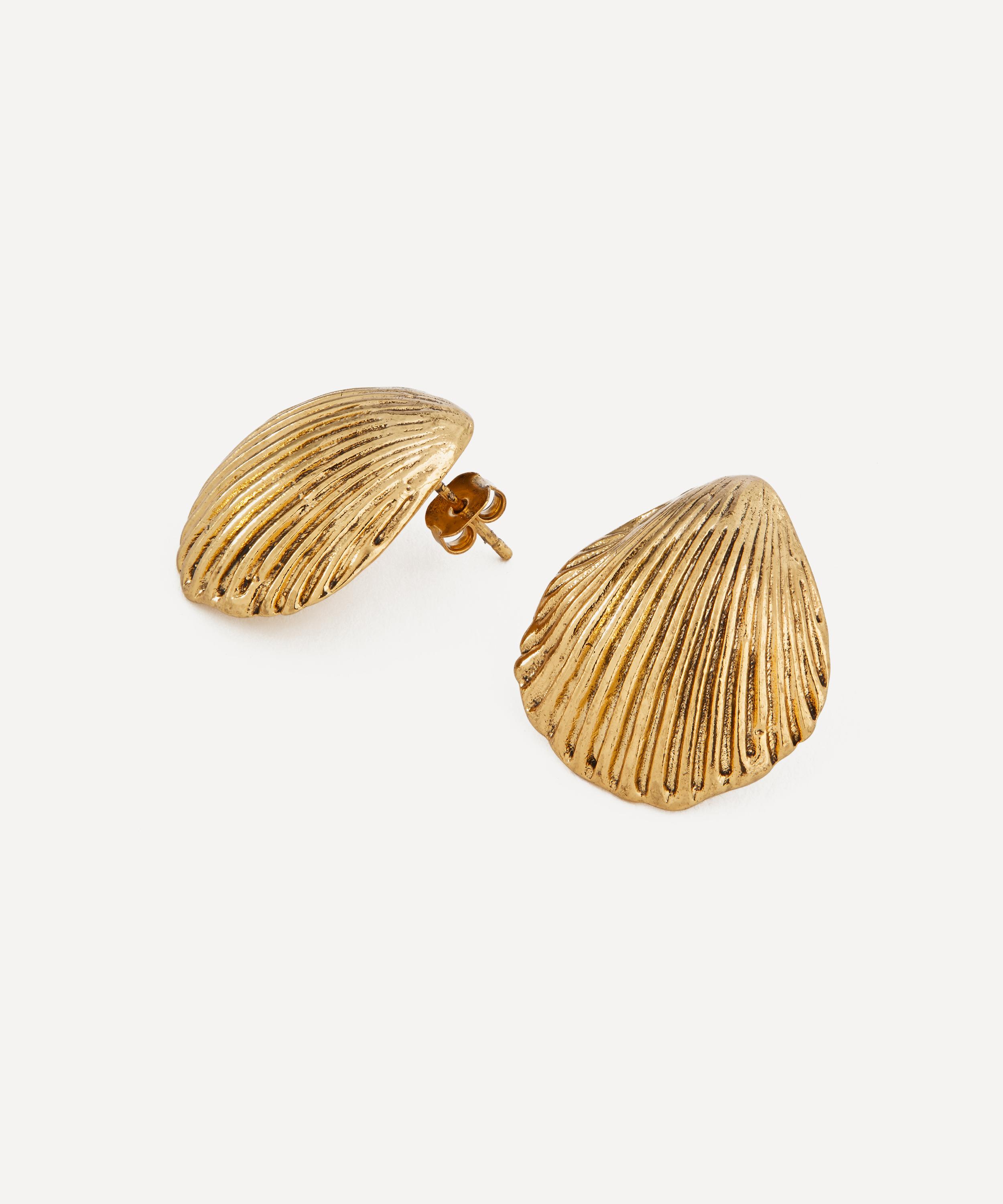 RIXO - 18ct Gold Plated Anouk Star Earrings image number 1