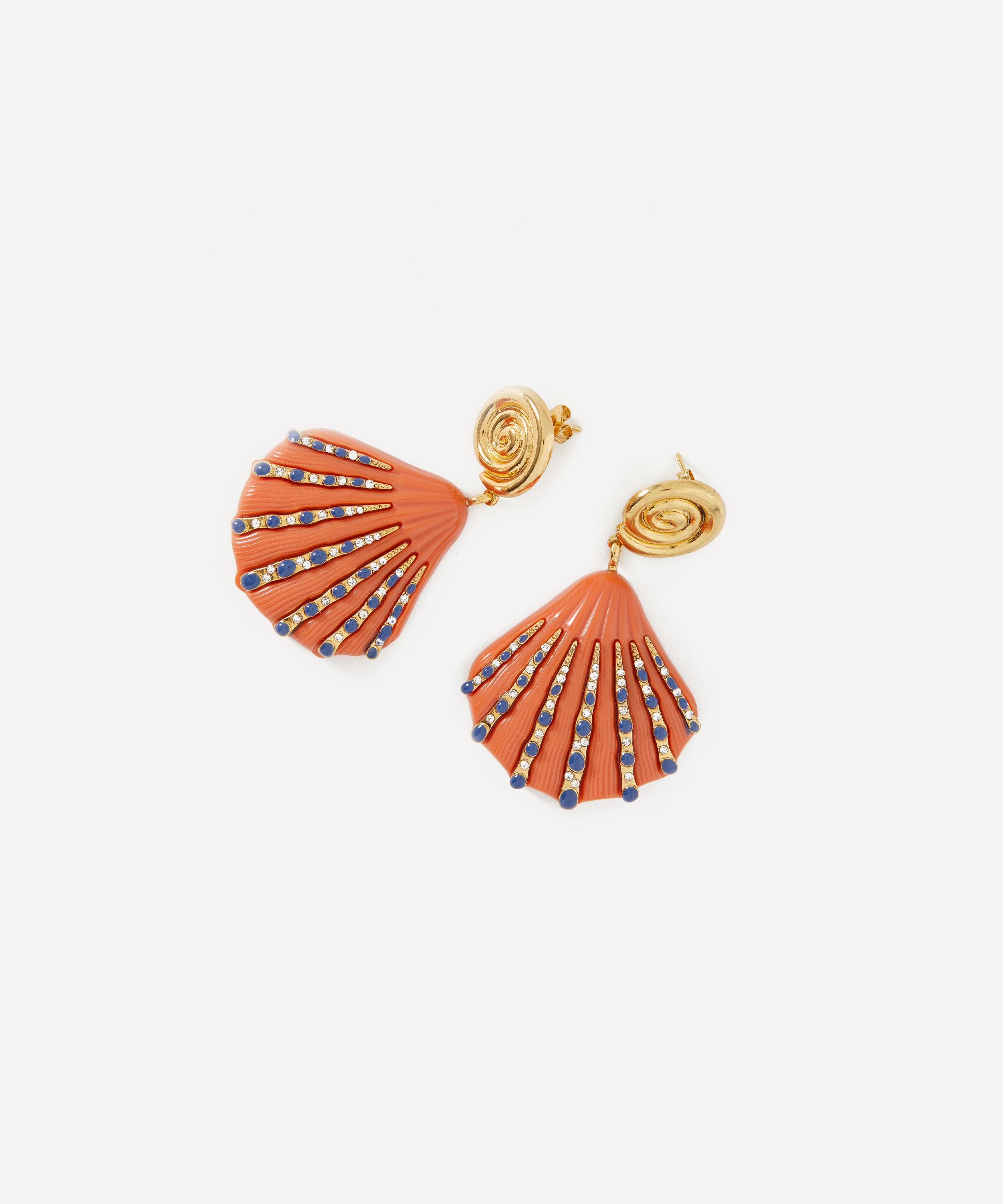 RIXO - Gold-Plated Daphne Drop Earrings image number 1