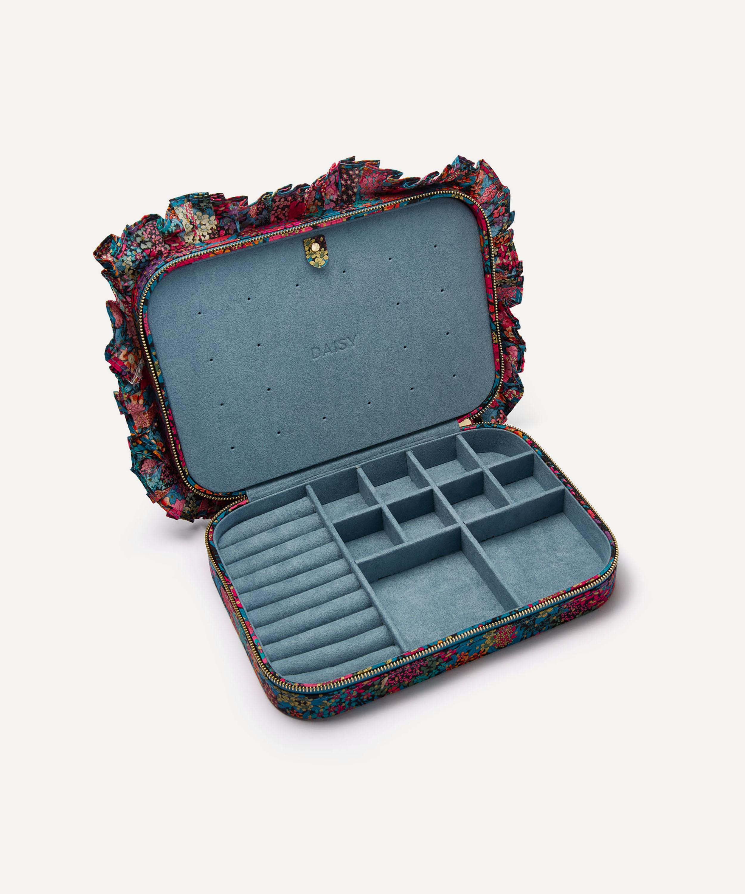 Daisy - Ciara Spot Tana Lawn&trade; Cotton Frill Large Jewellery Case image number 1