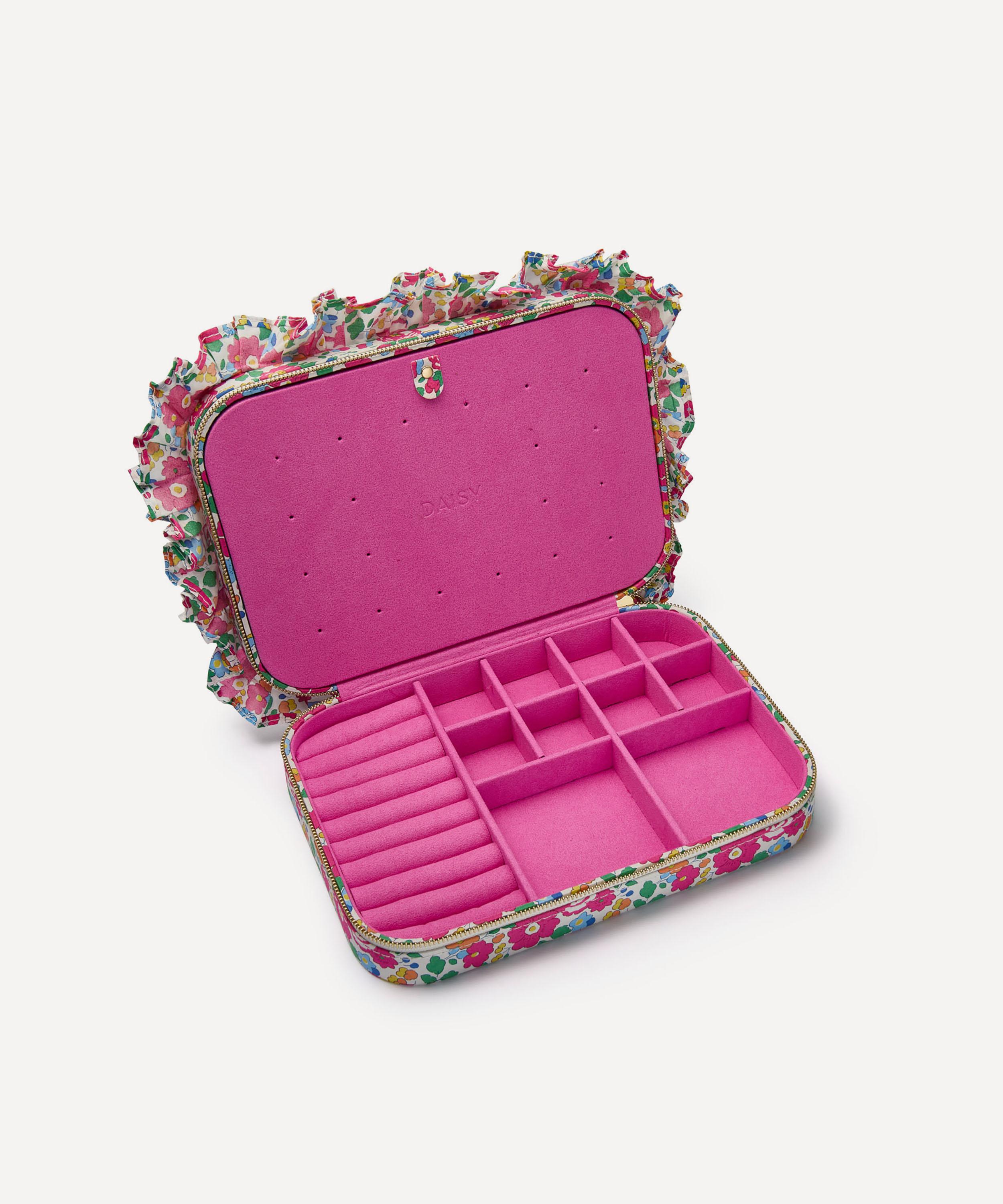 Daisy - Betsy Tana Lawn&trade; Cotton Frill Large Jewellery Case image number 1