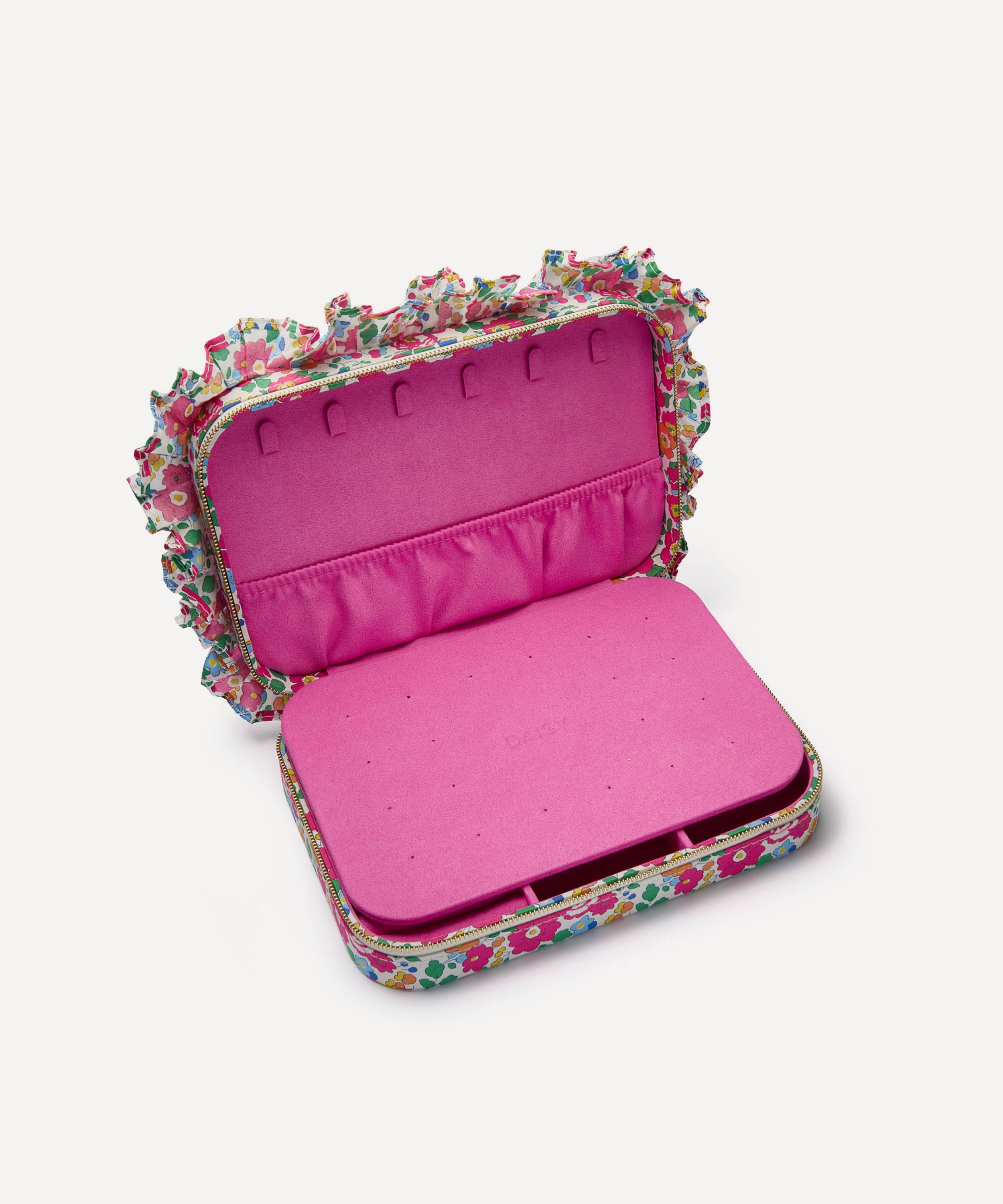 Daisy - Betsy Tana Lawn&trade; Cotton Frill Large Jewellery Case image number 2