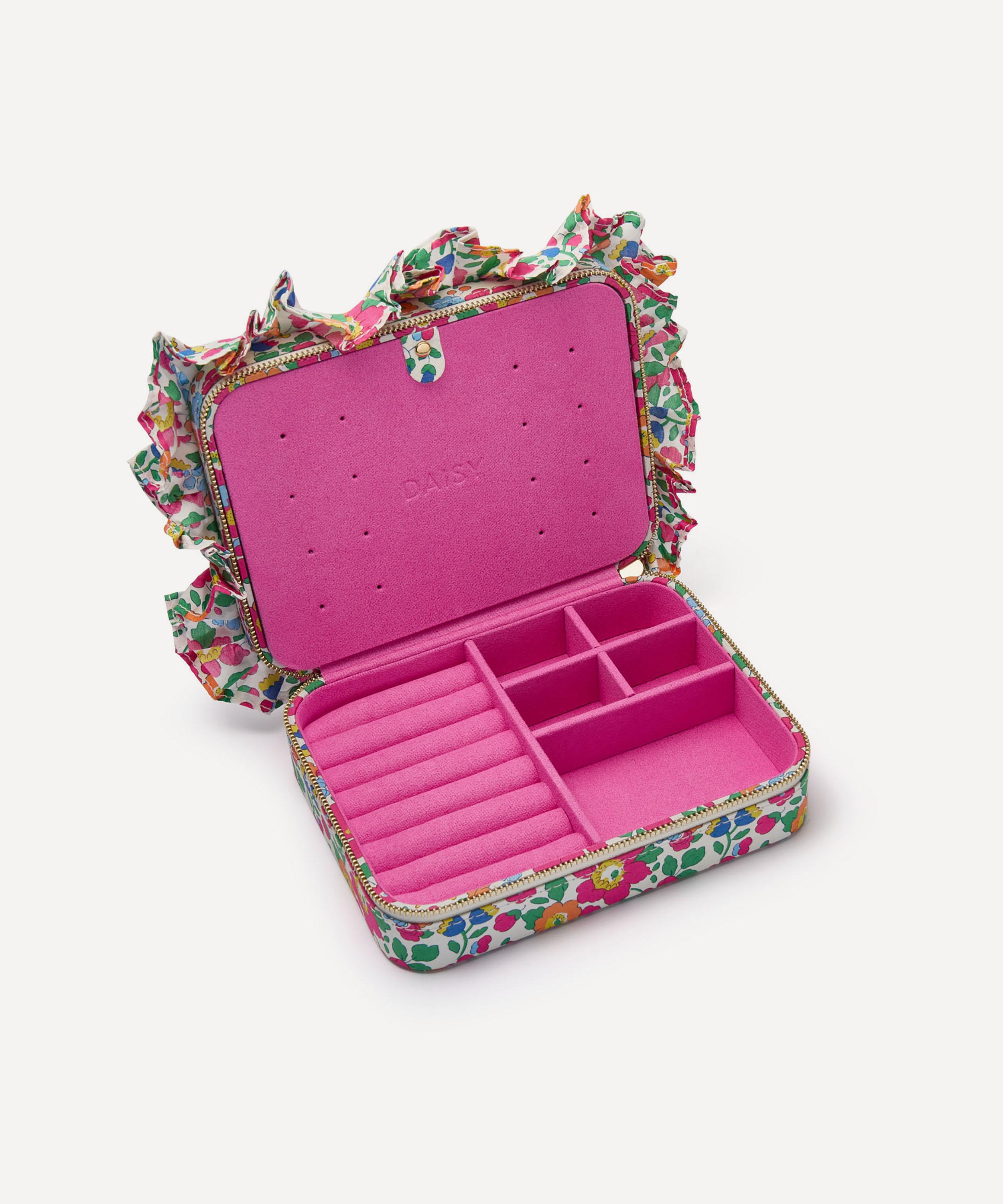 Daisy - Betsy Tana Lawn&trade; Cotton Frill Medium Jewellery Case image number 1