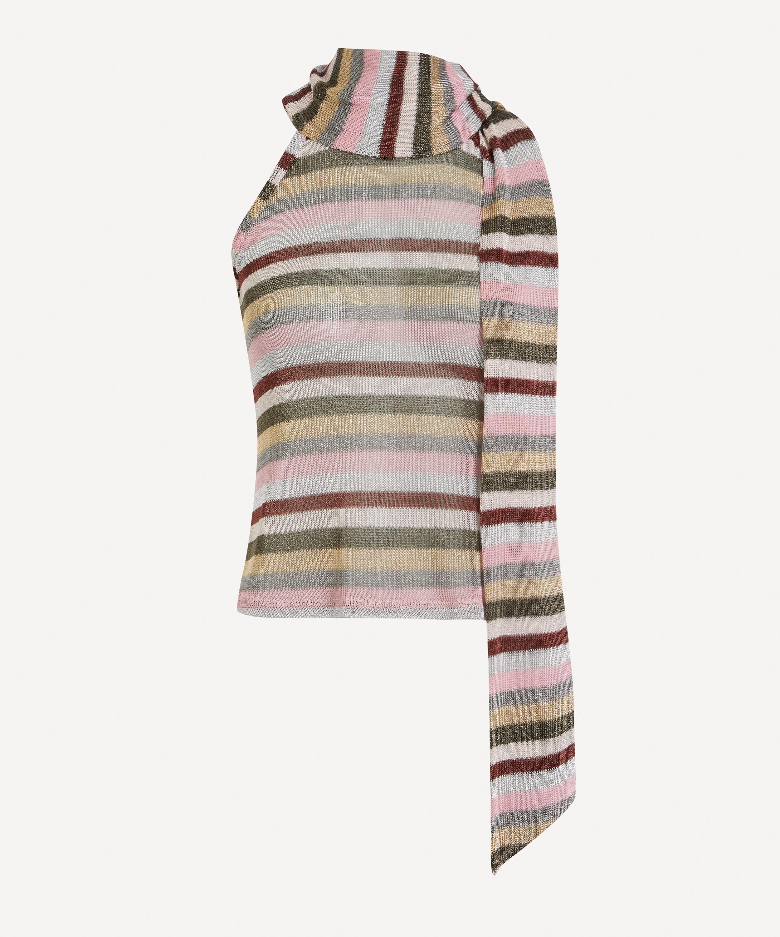 Coloma's - Lora Striped Halter Knit Top