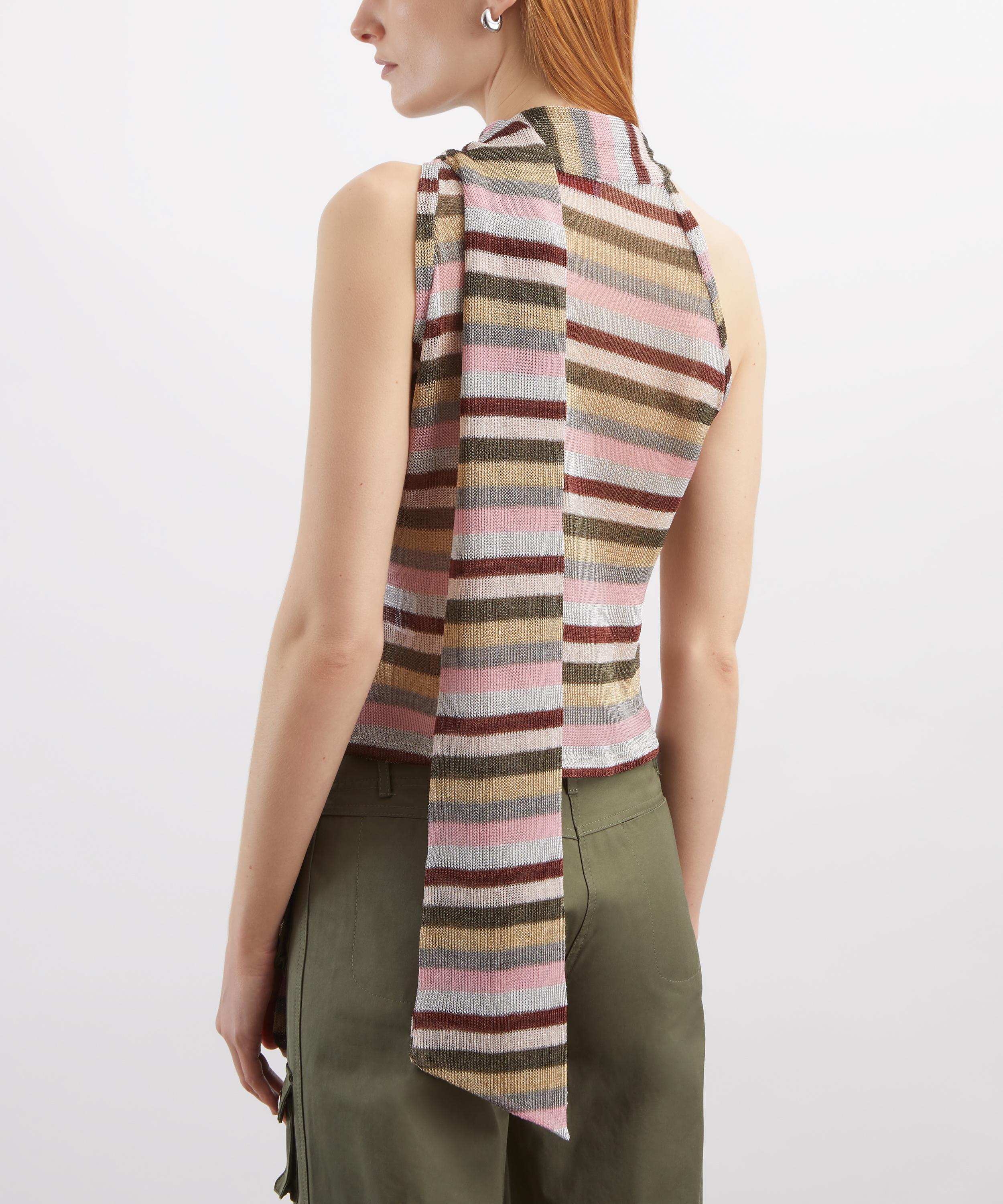 Coloma's - Lora Striped Halter Knit Top image number 3