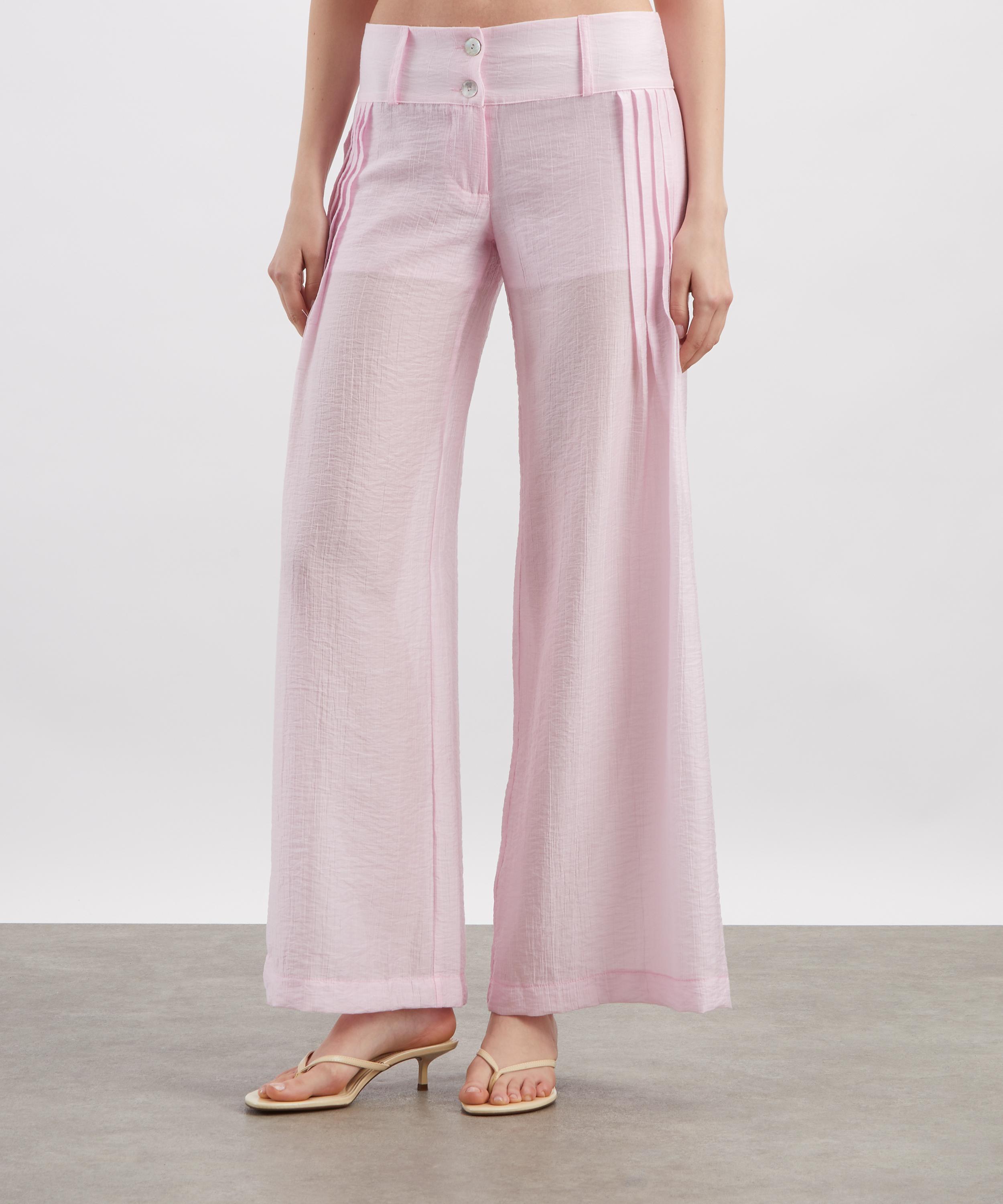 Coloma's - Sarita Pink Wide-Leg Trousers image number 2