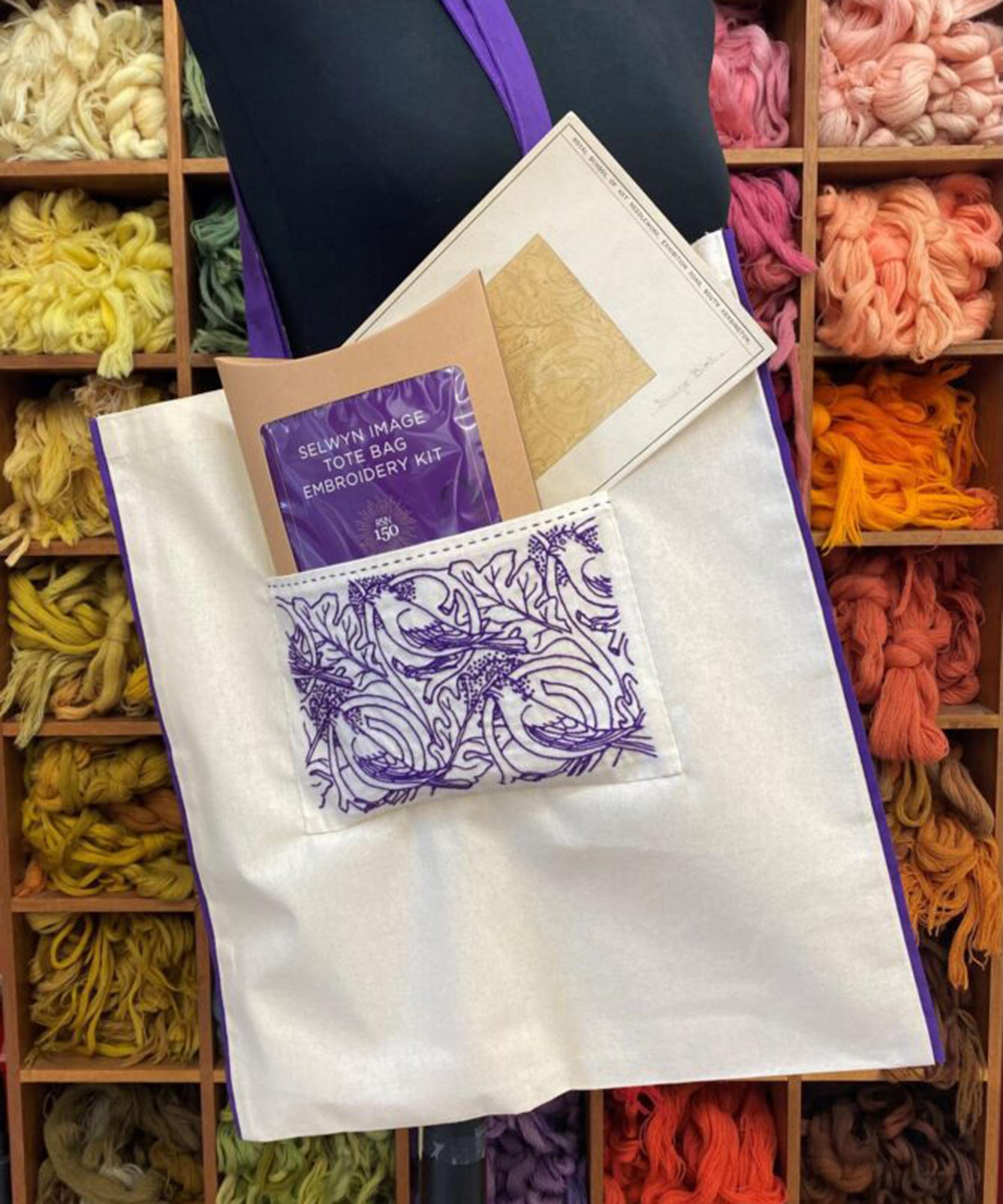 Royal School of Needlework - Selwyn Tote Bag Embroidery Kit image number 1