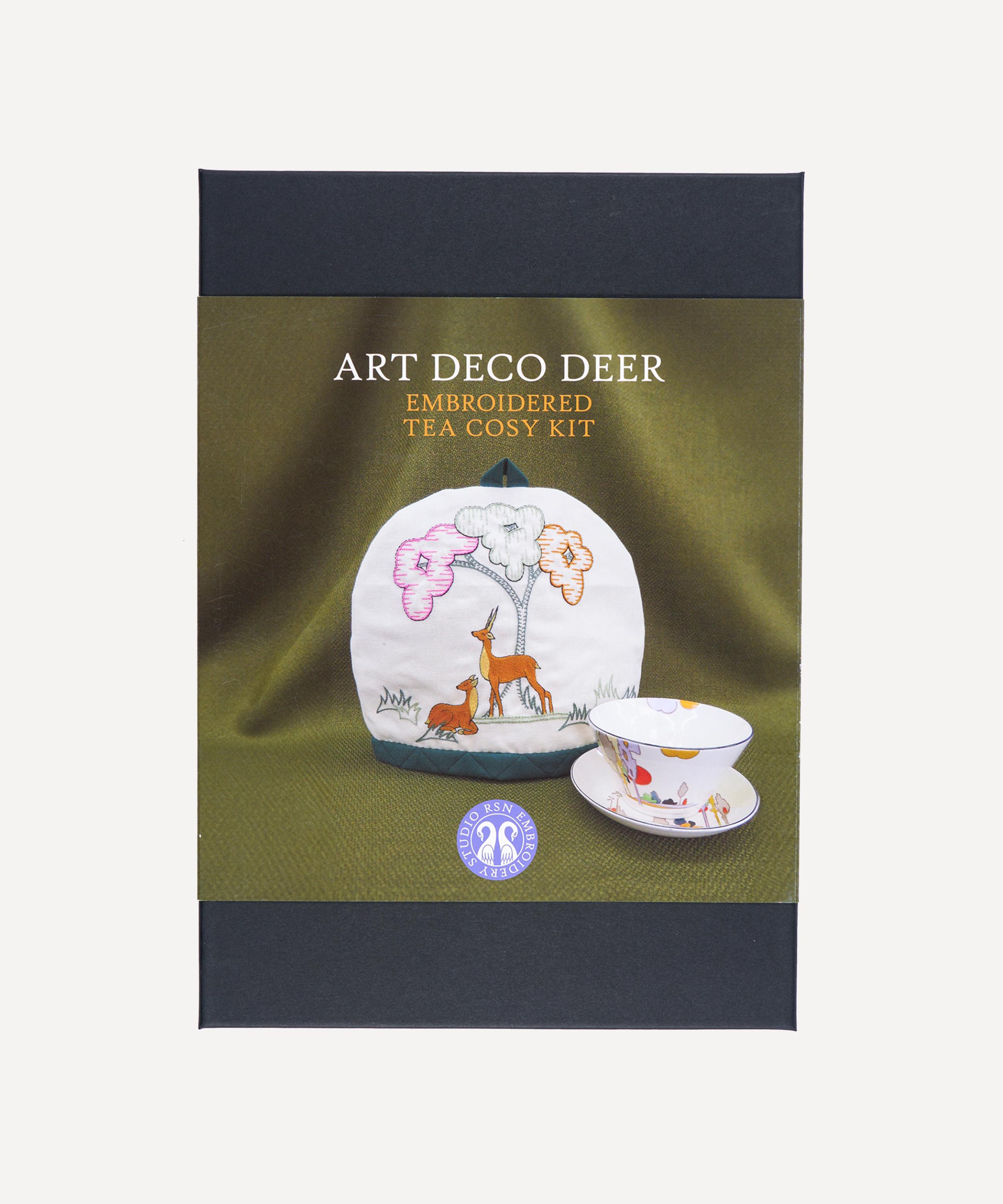 Royal School of Needlework - Art Deco Tea Cosy Embroidery Kit image number 0