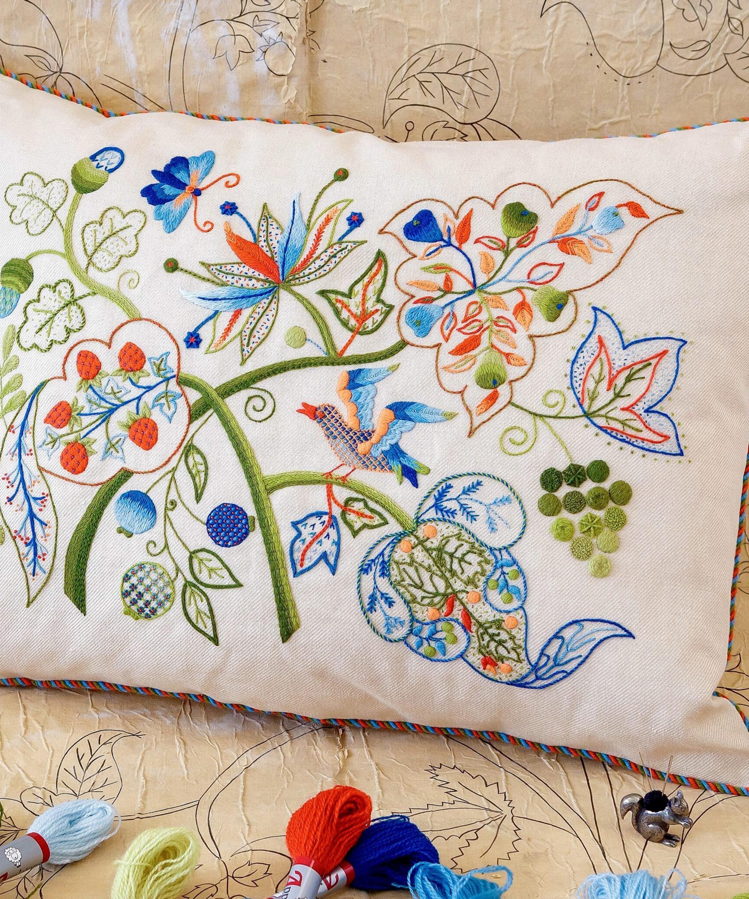 Royal School of Needlework - Jacobean Crewelwork Embroidery Kit image number 1