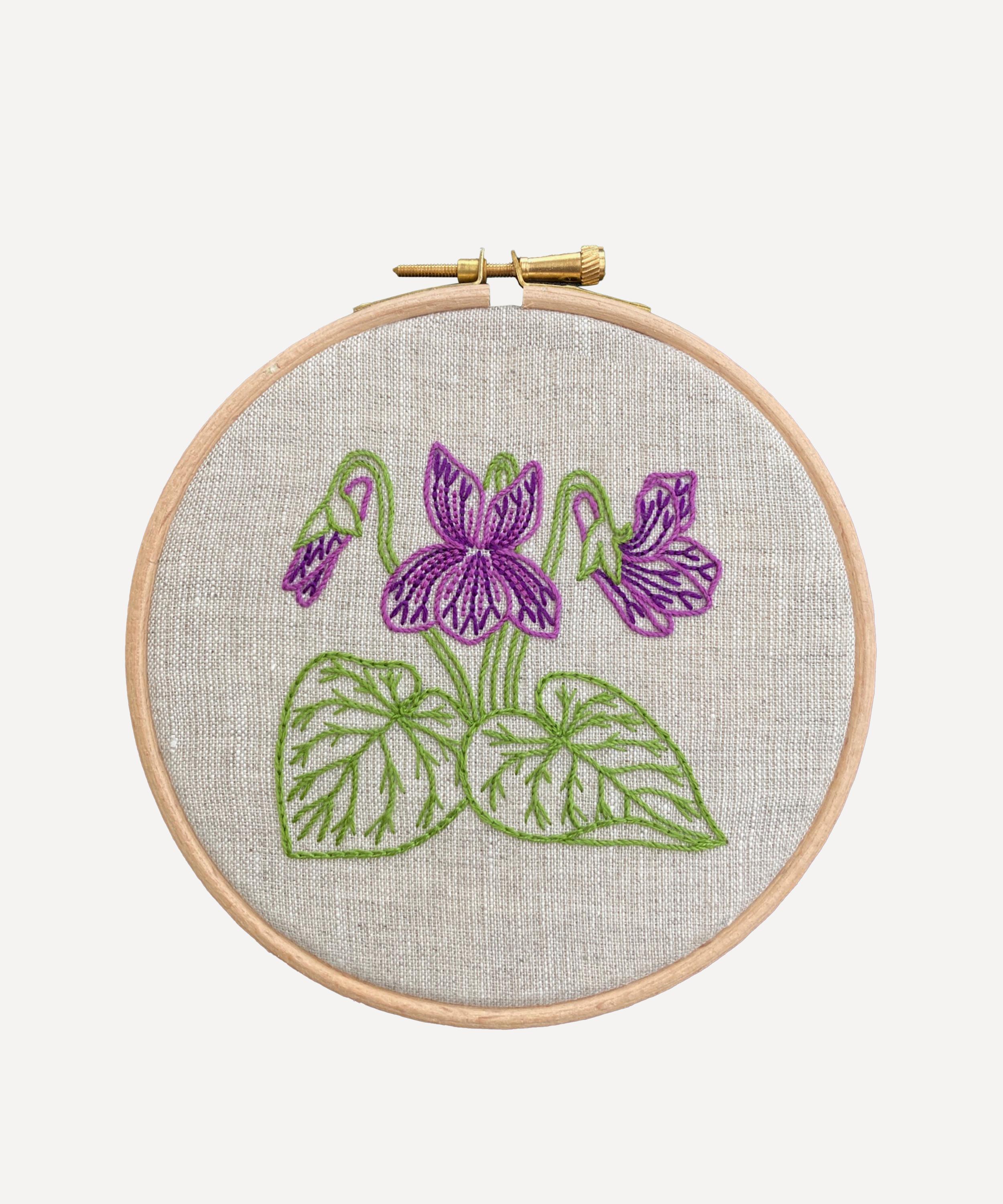 Royal School of Needlework - February Violet Embroidery Kit