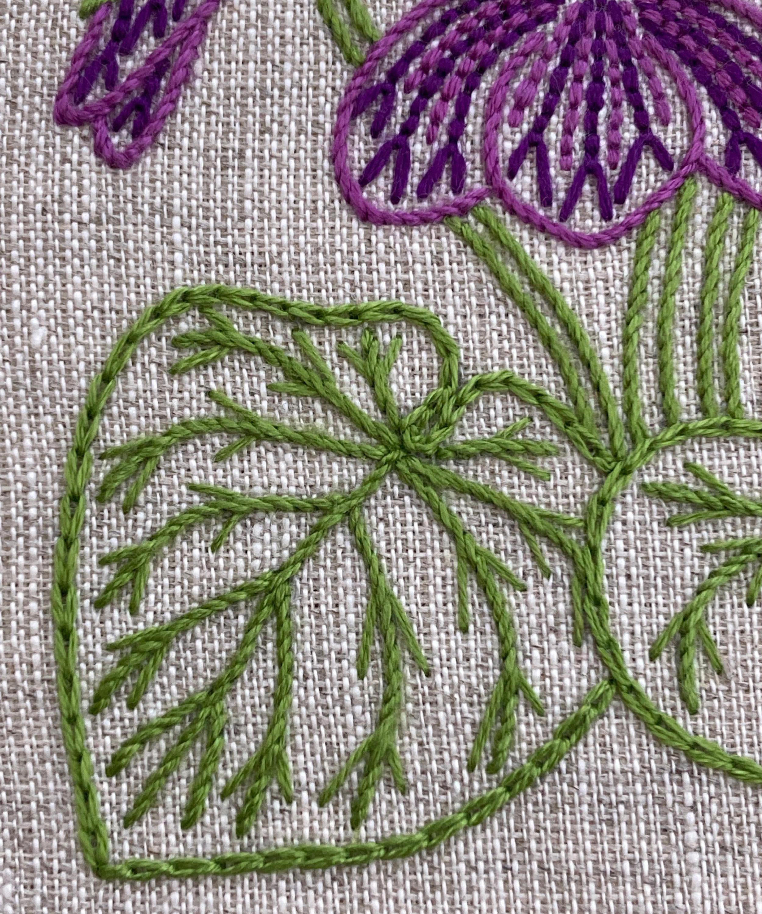 Royal School of Needlework - February Violet Embroidery Kit image number 1