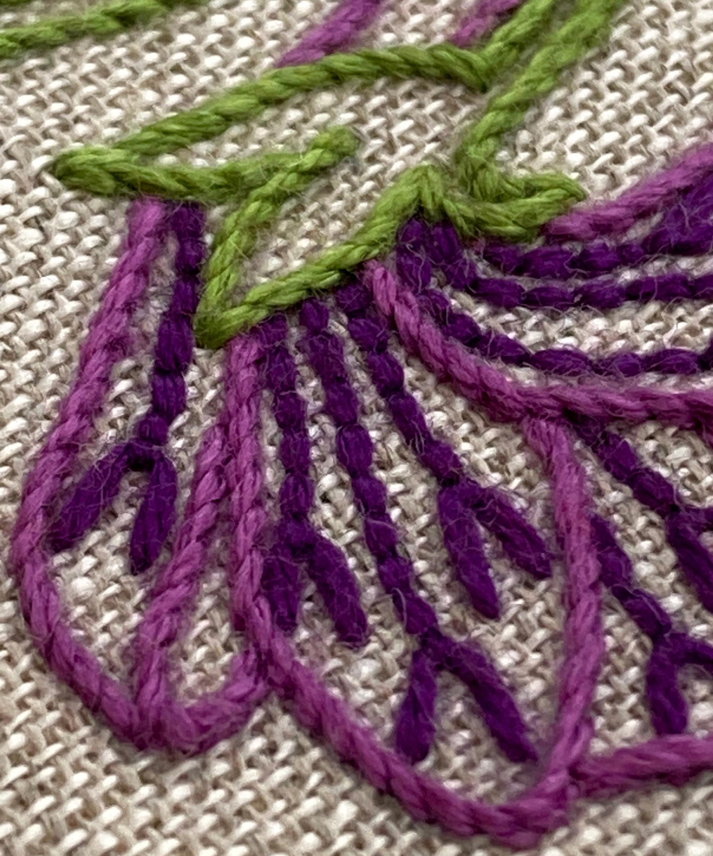 Royal School of Needlework - February Violet Embroidery Kit image number 4