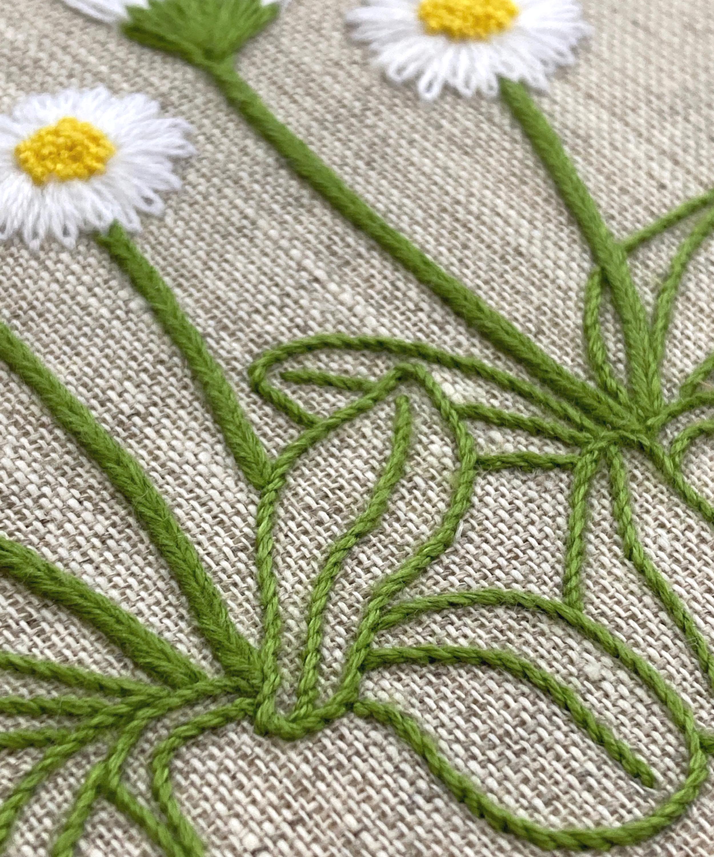 Royal School of Needlework - April Daisy Embroidery Kit image number 2