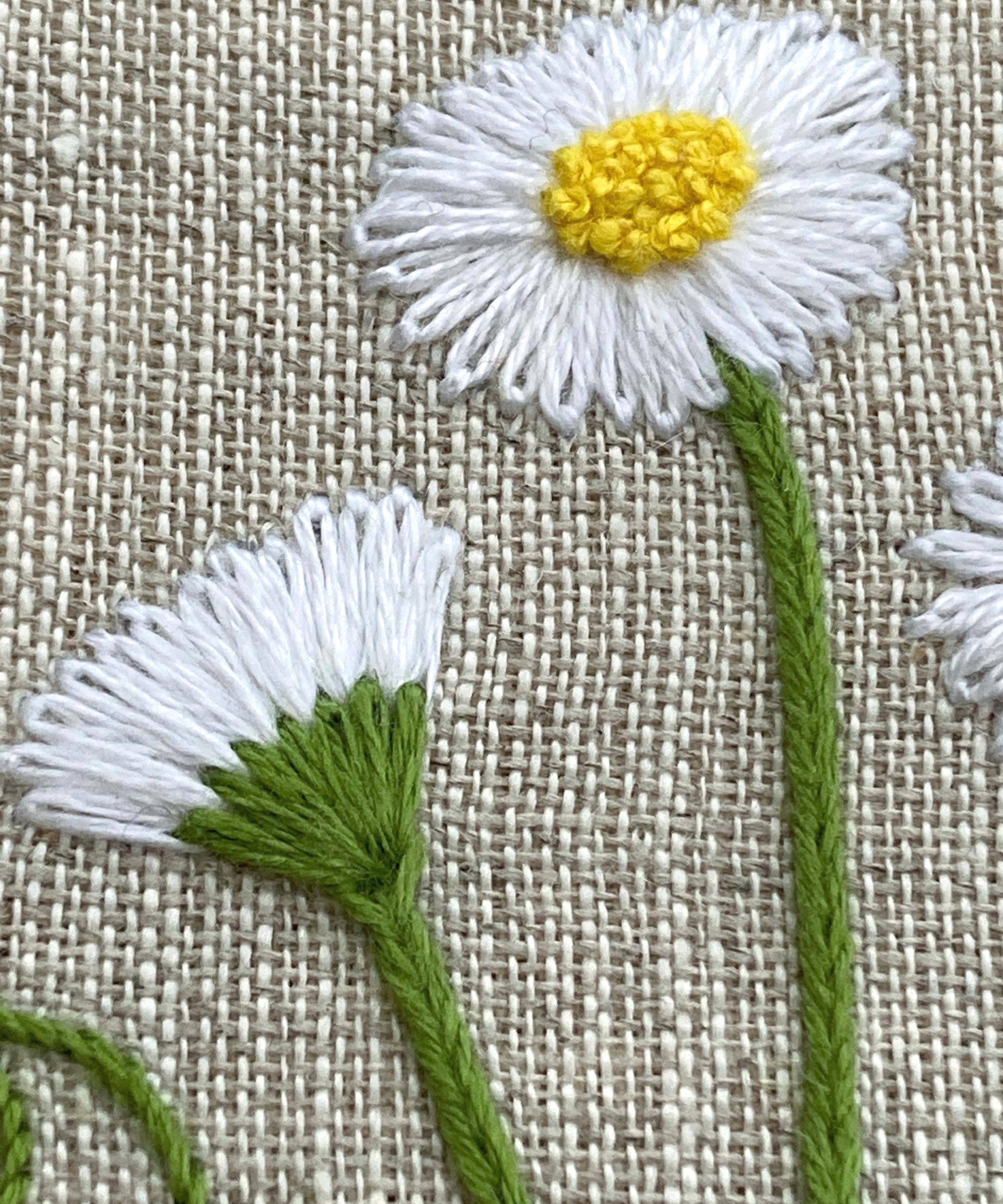 Royal School of Needlework - April Daisy Embroidery Kit image number 3